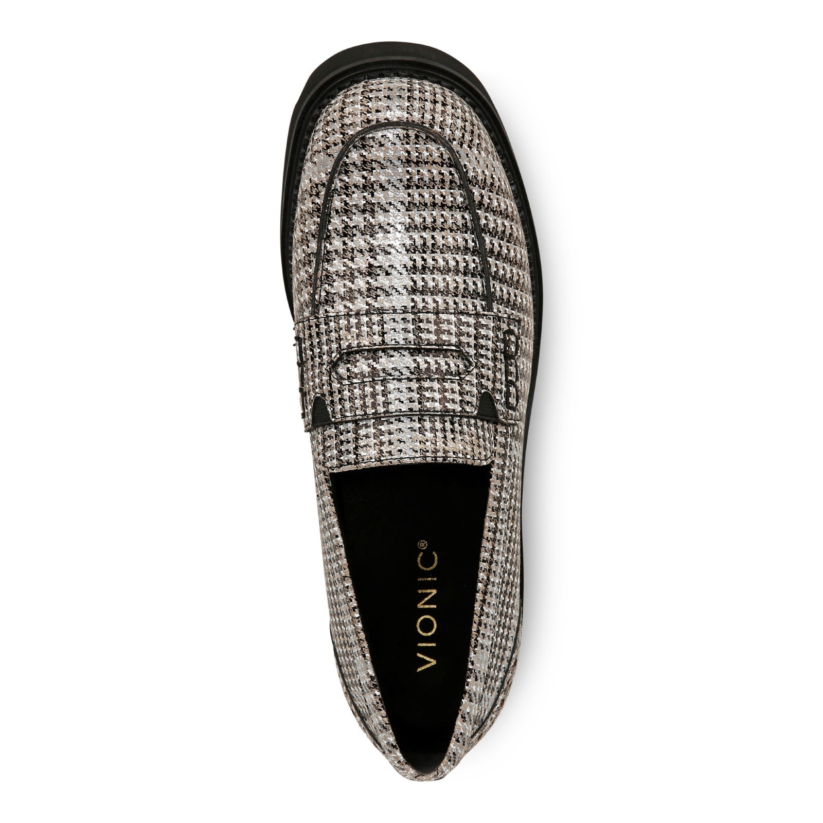 Vionic Fillmore womens Slip On/Loafer/Moc Shoe - Black/white - Top