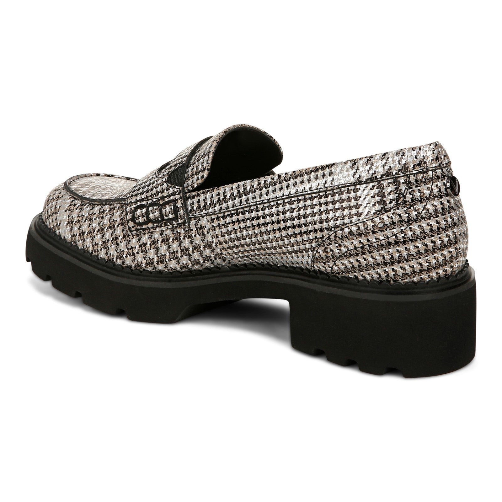 Vionic Fillmore womens Slip On/Loafer/Moc Shoe - Black/white - Back angle