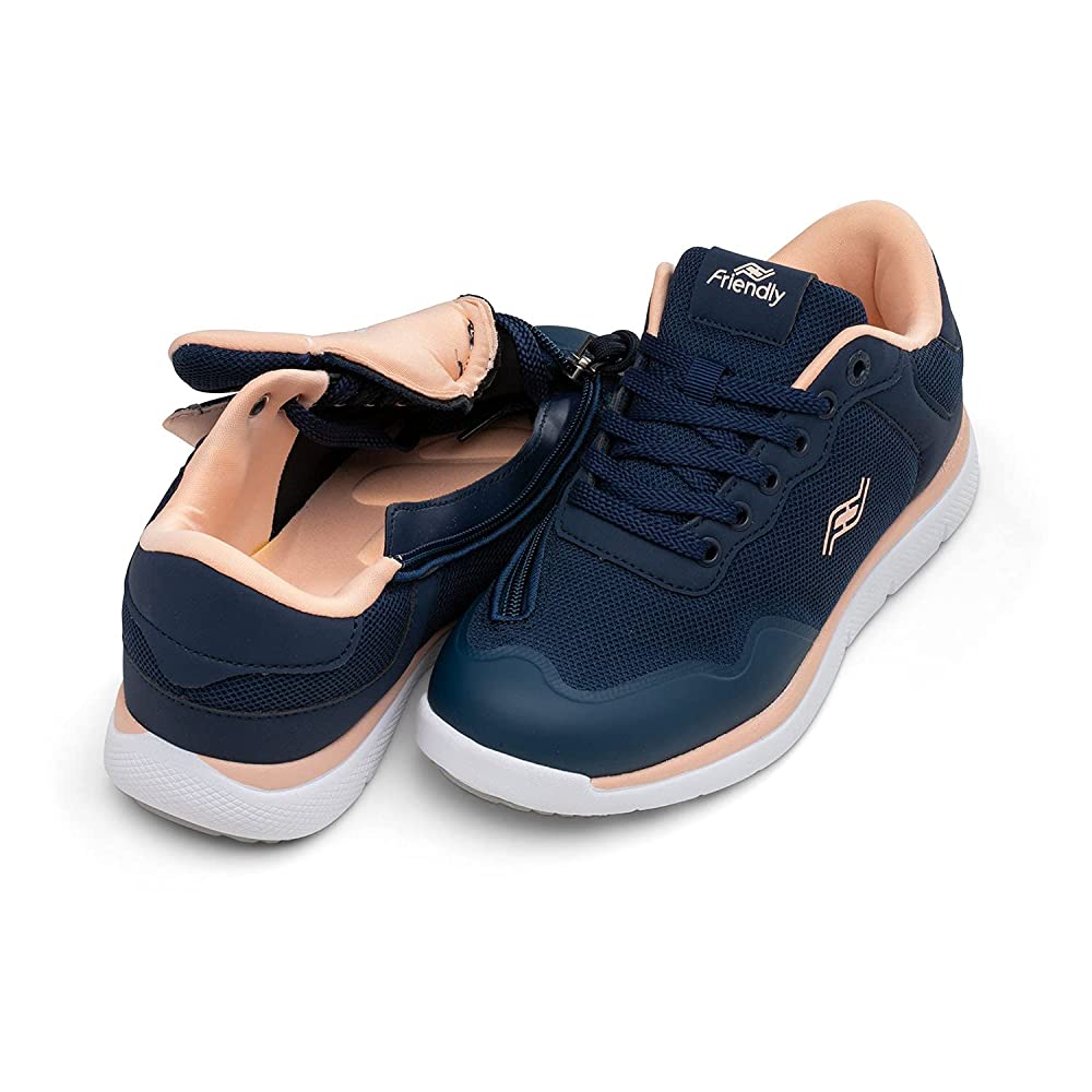 Navy Blue / Peach