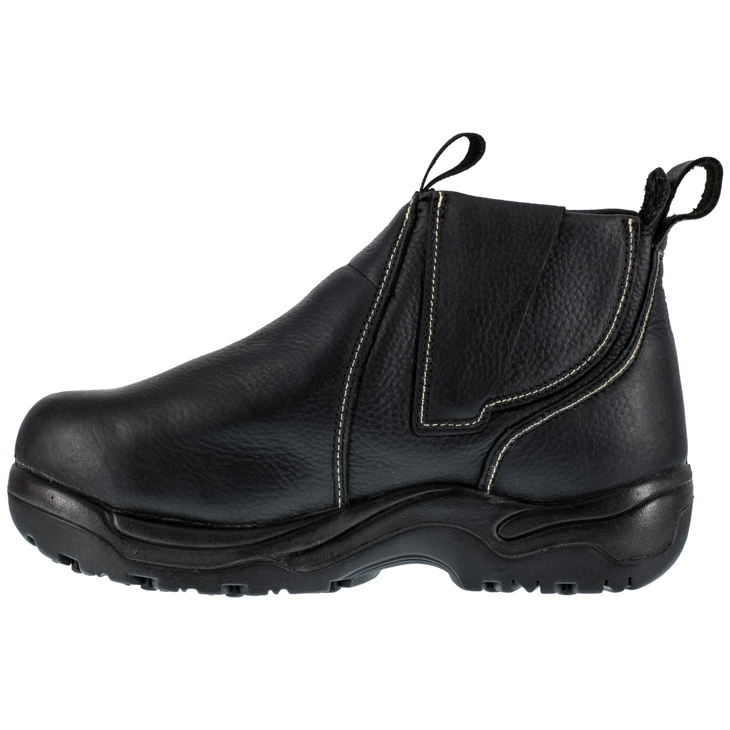 Florsheim Work Hercules Men's Metatarsal Guard Work Shoe - Black - Side View