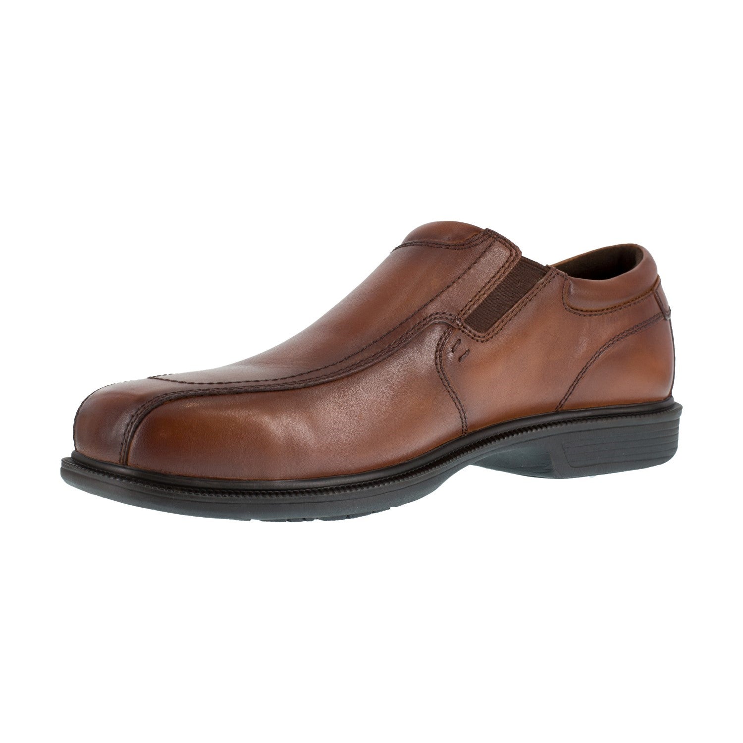 Florsheim Shoes FS2006 Men's Brown Coronis Steel Toe Slip On Oxford Work Shoe Florsheim Shoes FS2006 Men's Brown Coronis Steel Toe Slip On Oxford Work Shoe