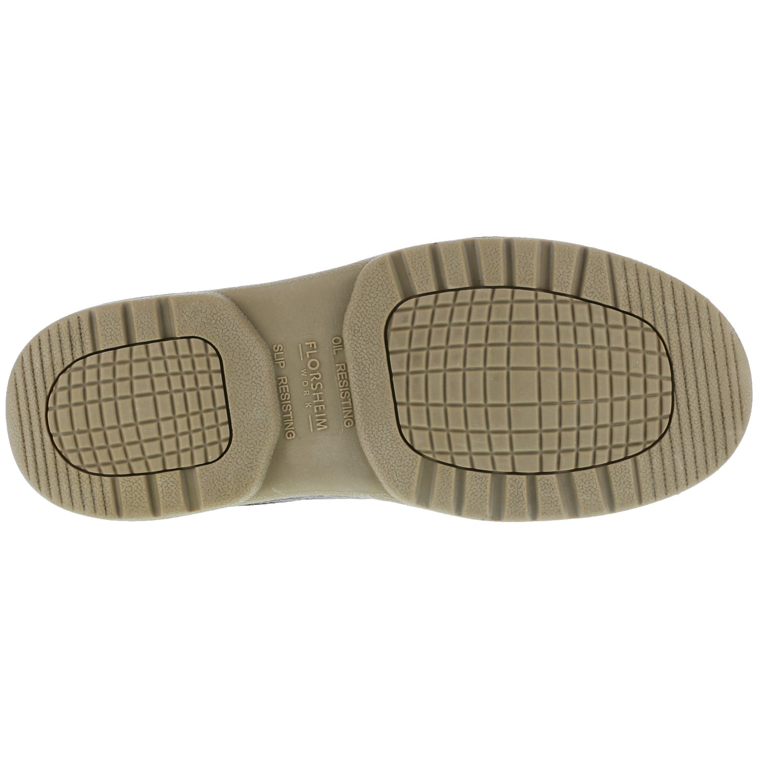 Florsheim Work Lucky Women's Composite Toe Dress Slip-on Shoe - Dark Brown - Outsole View