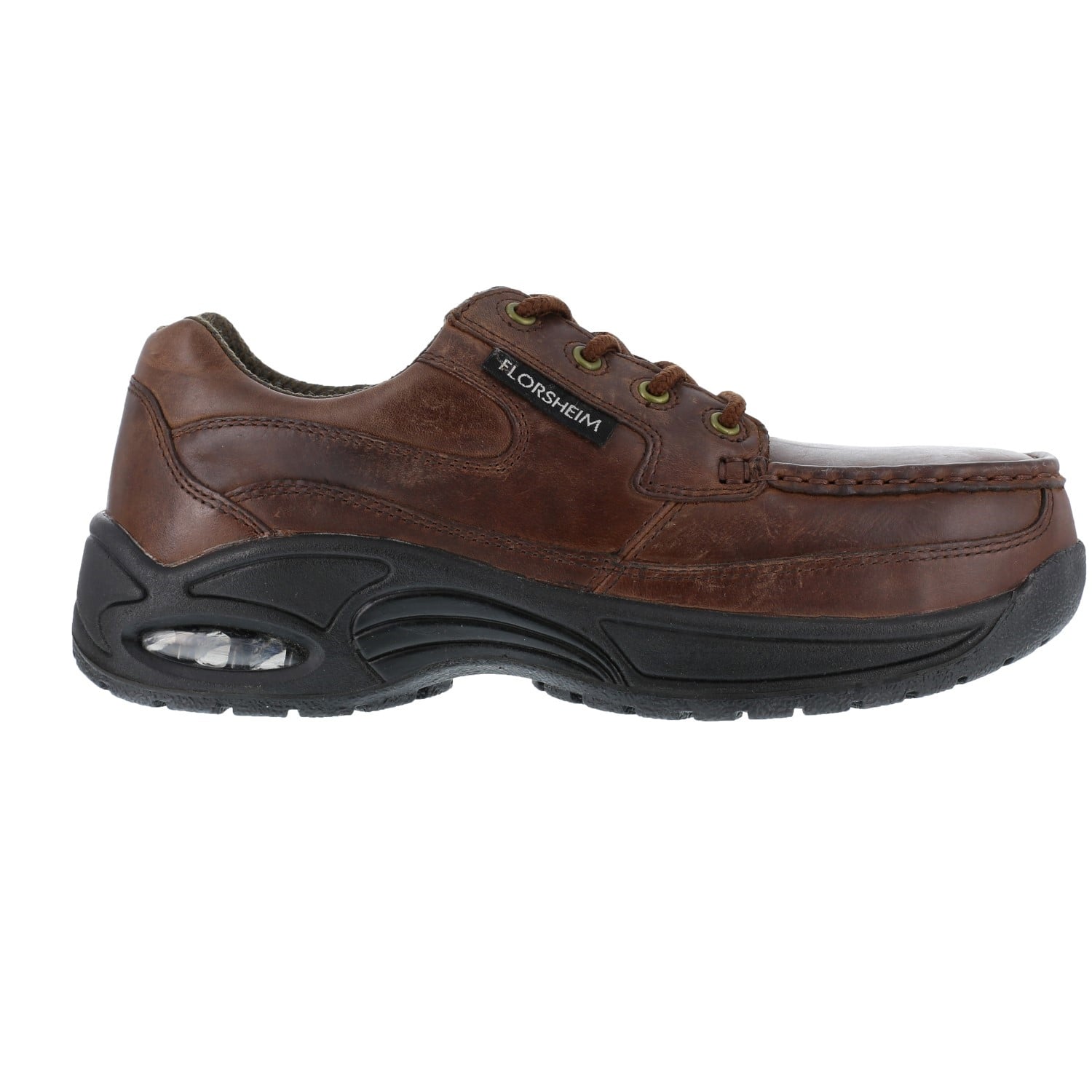 Florsheim Work Polaris Men's Composite Toe Dress Lace-up Shoe - Copper - Side View