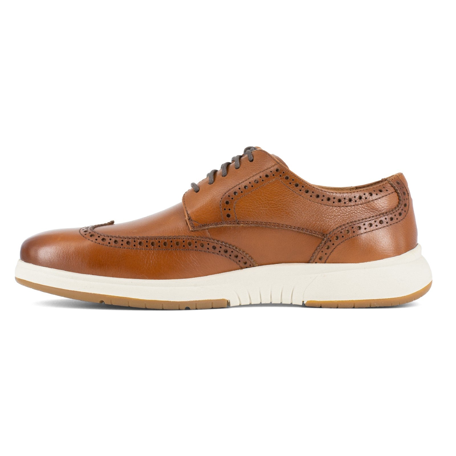 Florsheim Men's Flair Safety Toe Wingtip Work Oxford Industrial Shoe -  Cognac Florsheim Fs2623 Flair Work 04