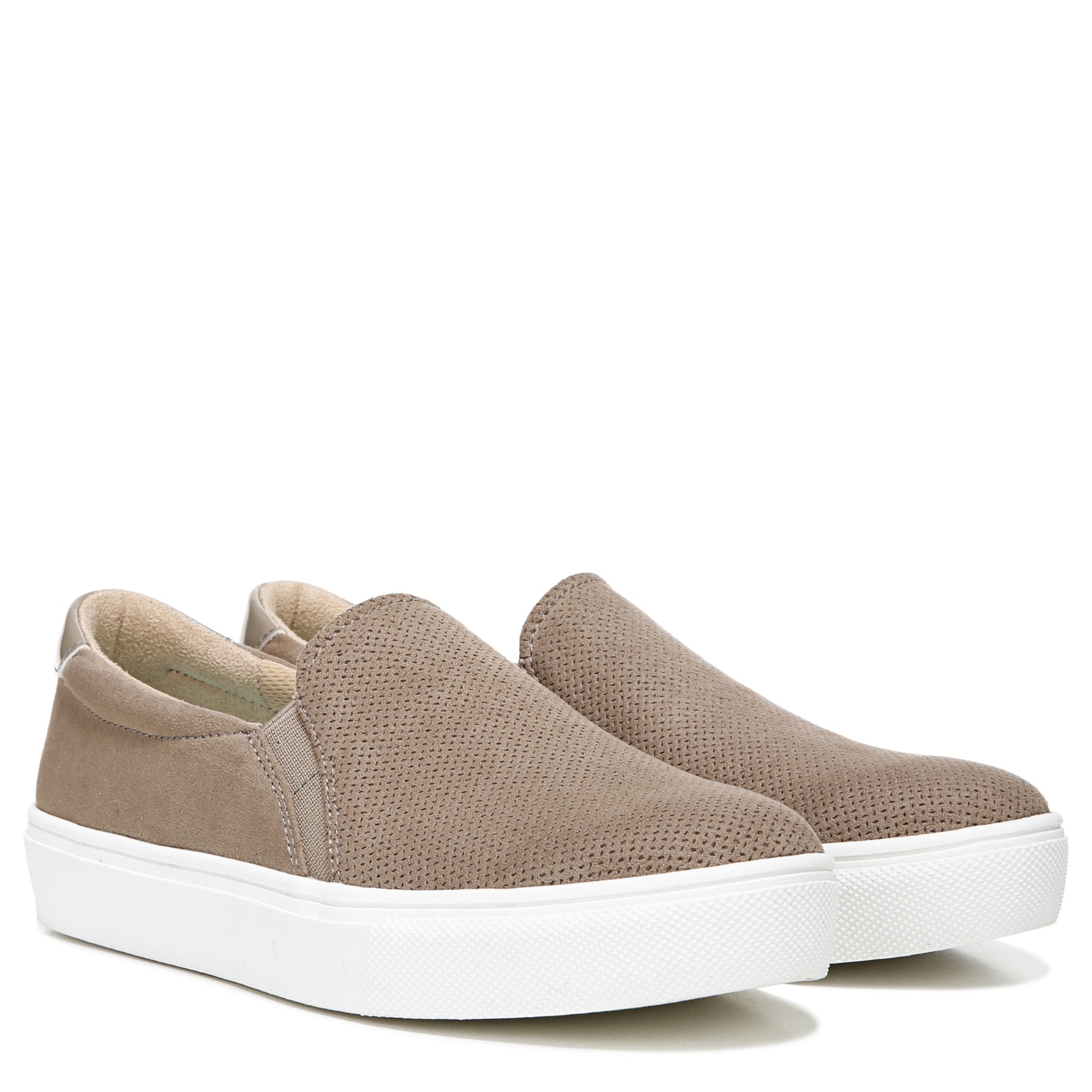 Dr. Scholl's Nova Women's Slip-On Sneaker - Woodsmoke Brown Fabric - Pair