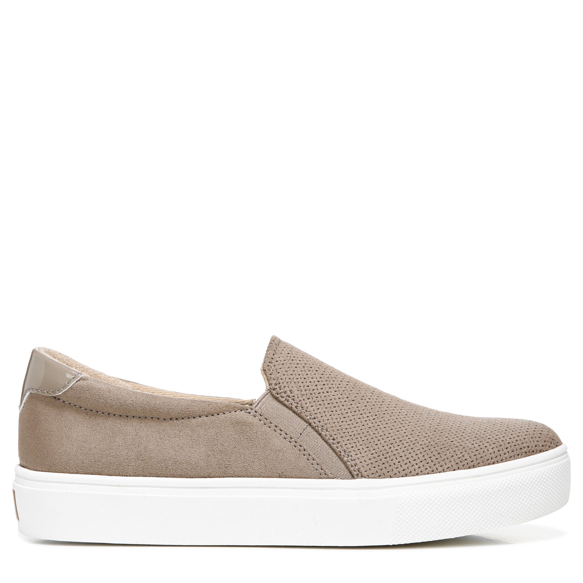 Dr. Scholl's Nova Women's Slip-On Sneaker - Woodsmoke Brown Fabric - Right side