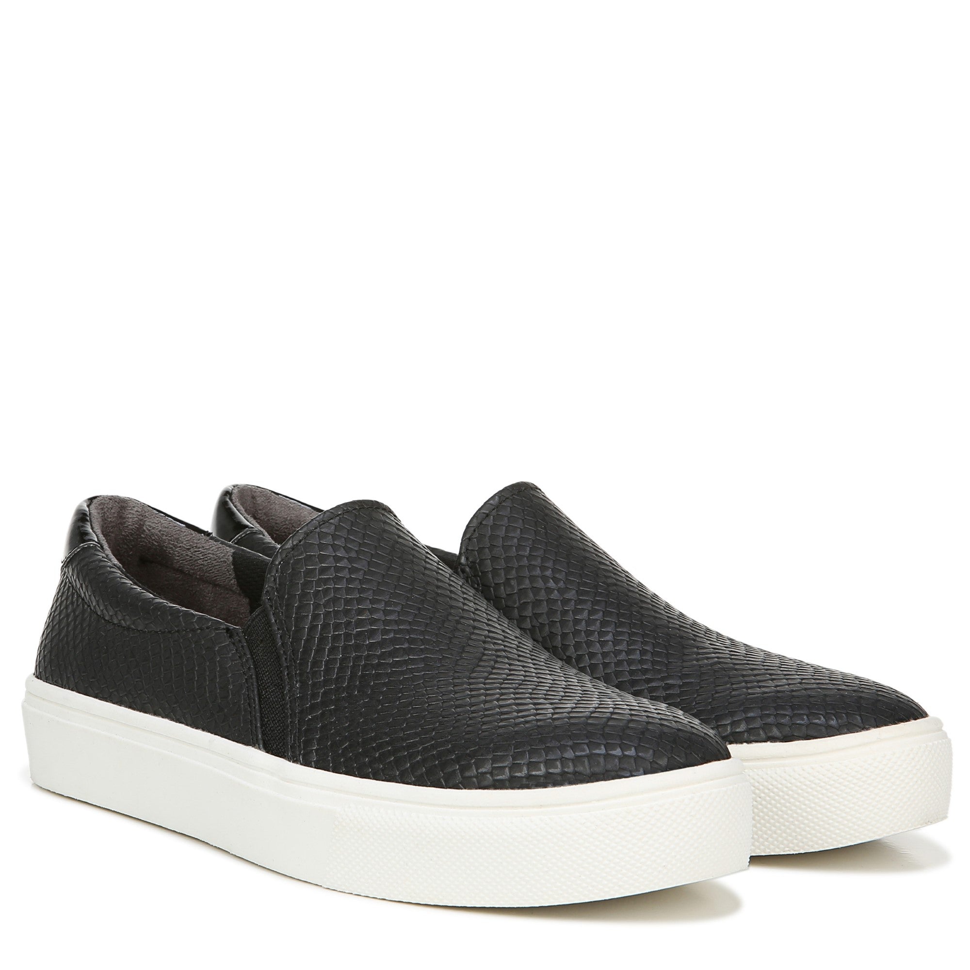 Dr. Scholl's Nova Women's Slip-On Sneaker - Black Snake Synthetic - Pair