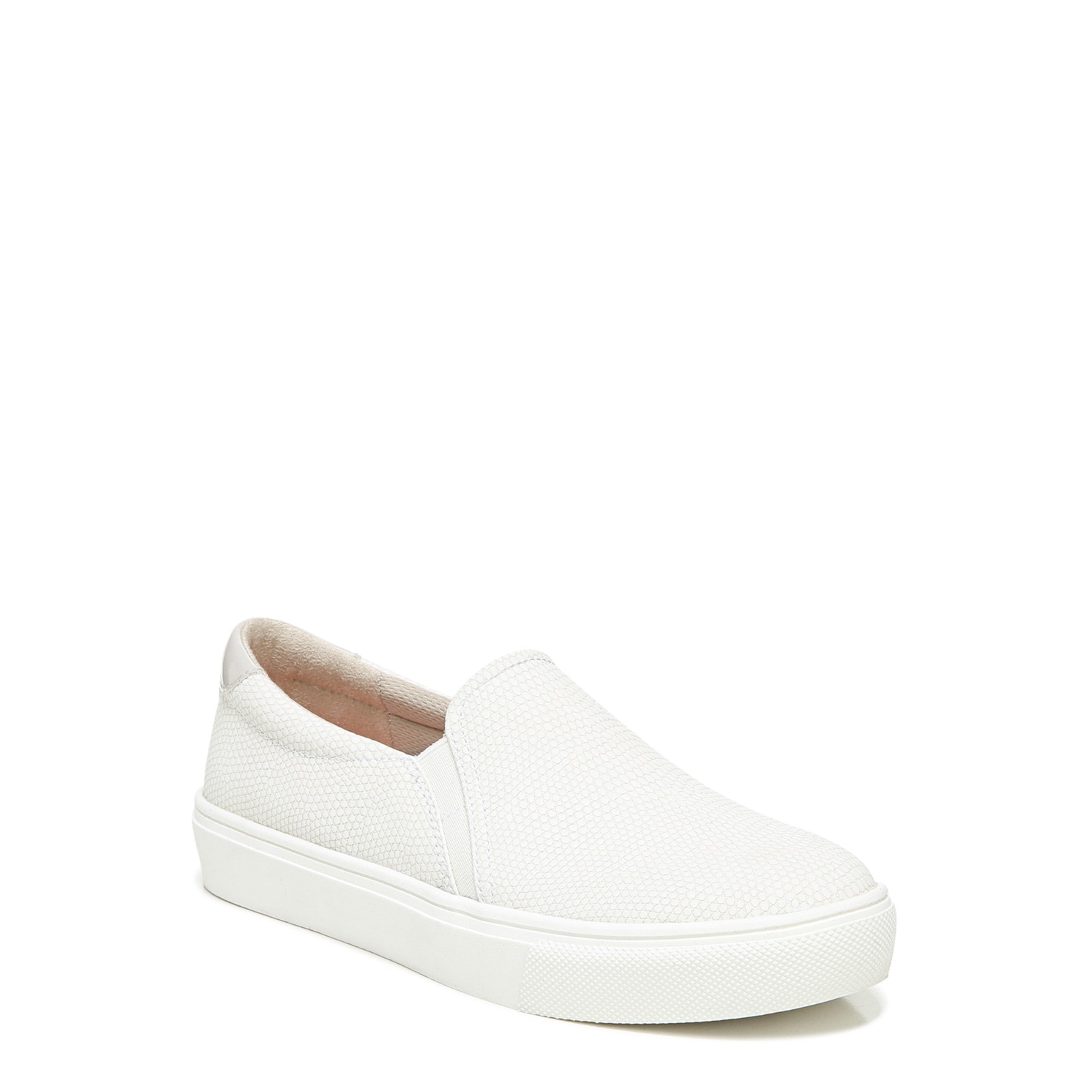 Dr. Scholl's Nova Women's Slip-On Sneaker - White Snake Synthetic - Angle main