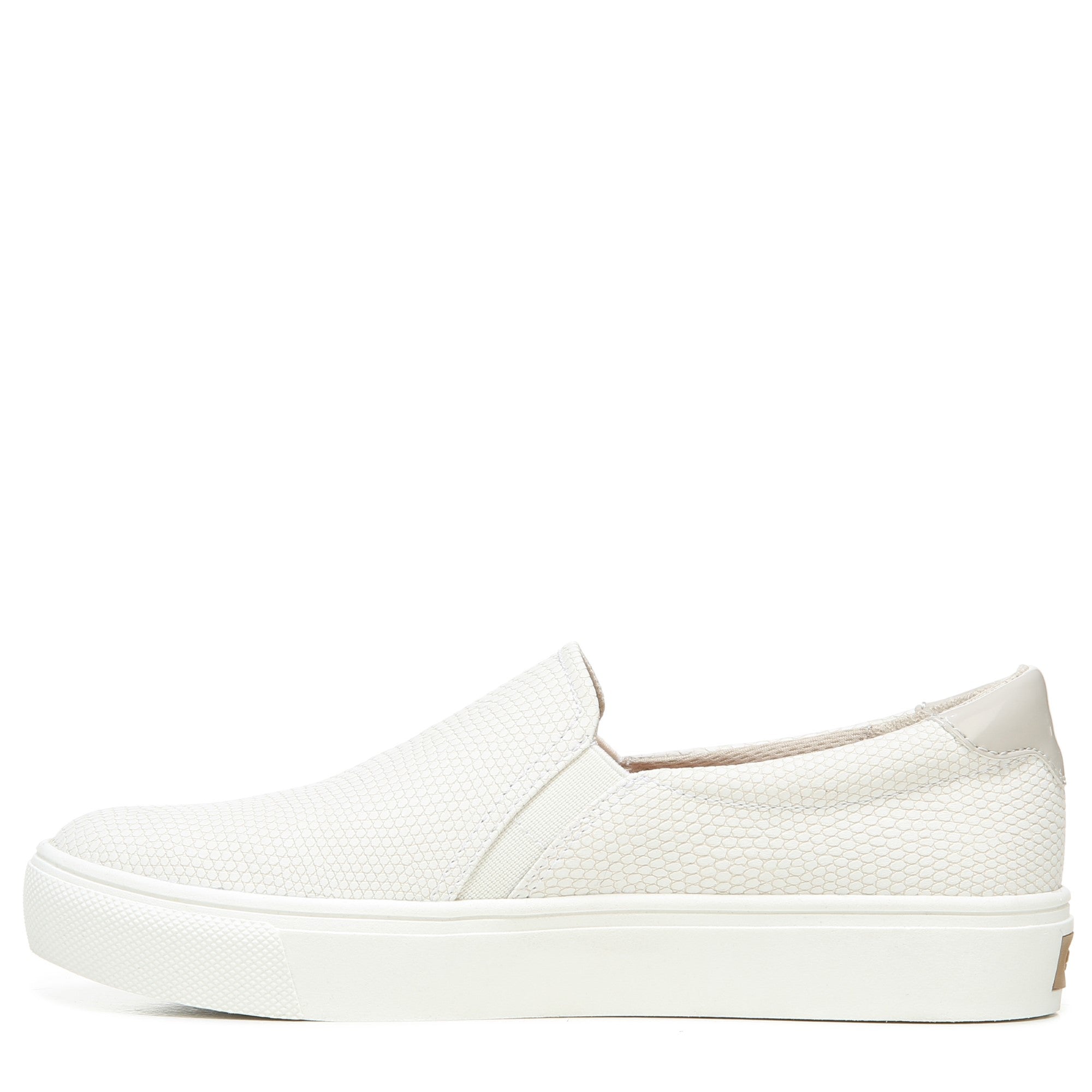 Dr. Scholl's Nova Women's Slip-On Sneaker - White Snake Synthetic - Left Side