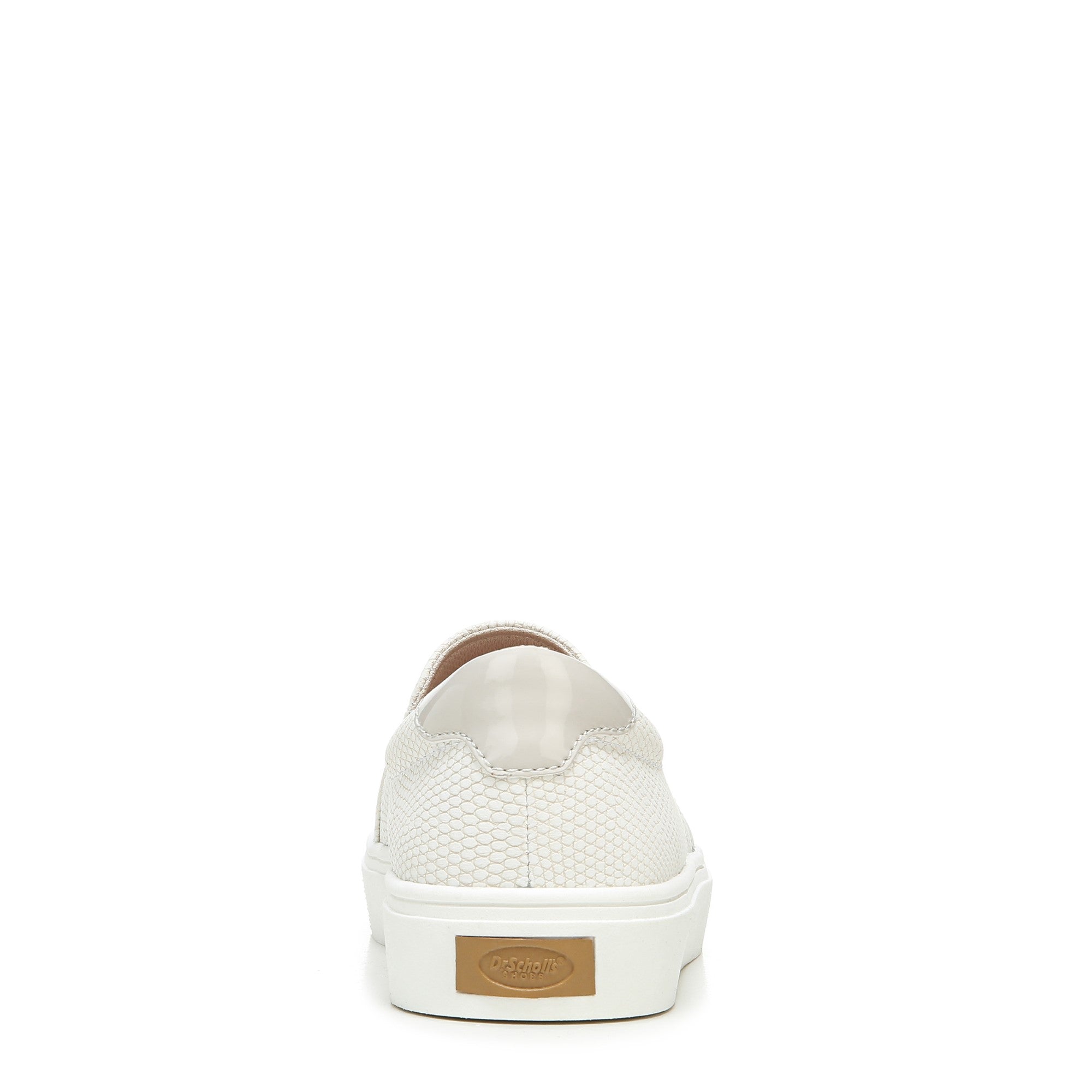 Dr. Scholl's Nova Women's Slip-On Sneaker - White Snake Synthetic - Back