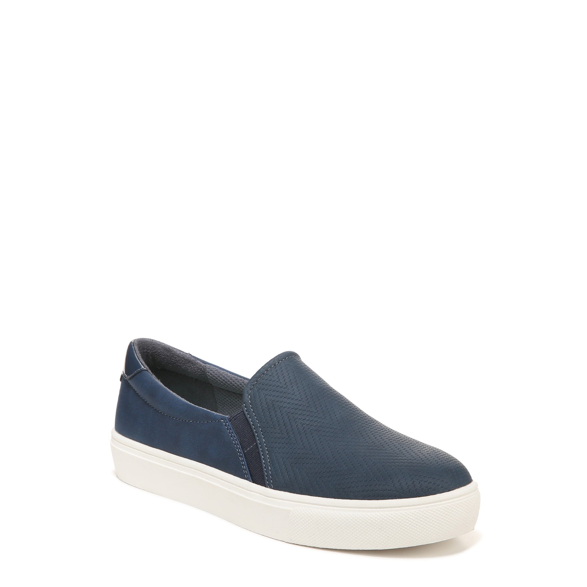Dr. Scholl's Nova Women's Slip-On Sneaker - Navy Blue Synthetic - Angle main