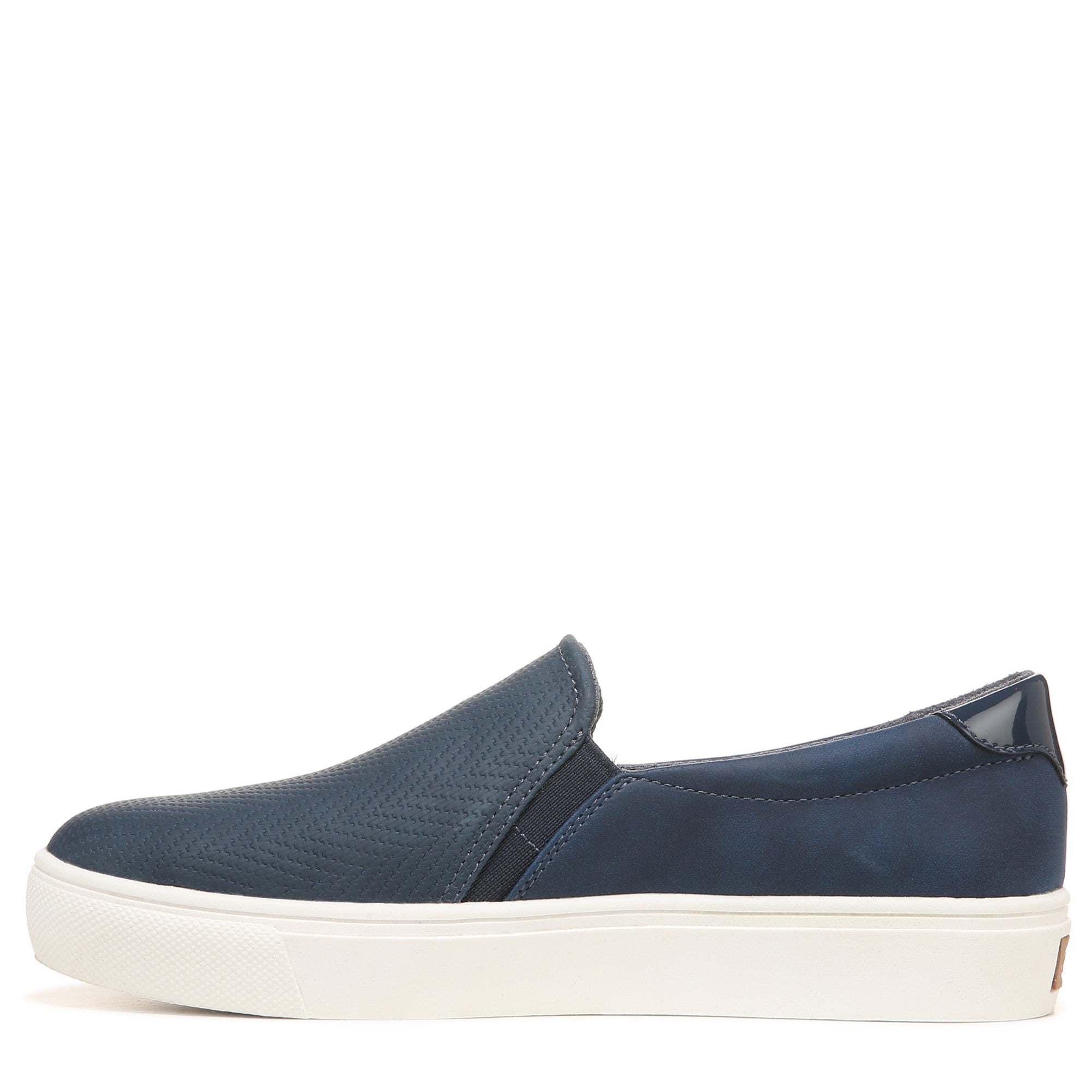 Dr. Scholl's Nova Women's Slip-On Sneaker - Navy Blue Synthetic - Left Side