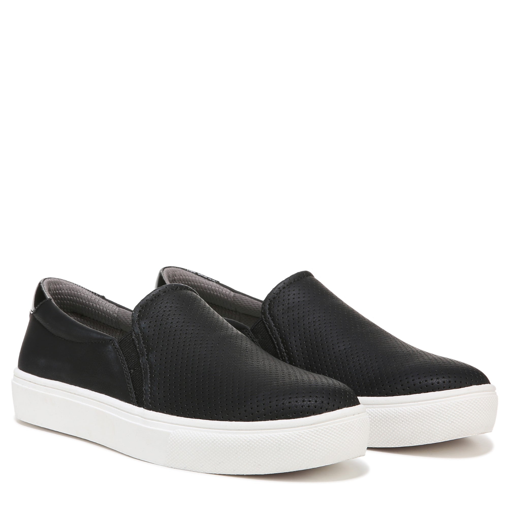 Dr. Scholl's Nova Women's Slip-On Sneaker - Black Faux Leather - Pair
