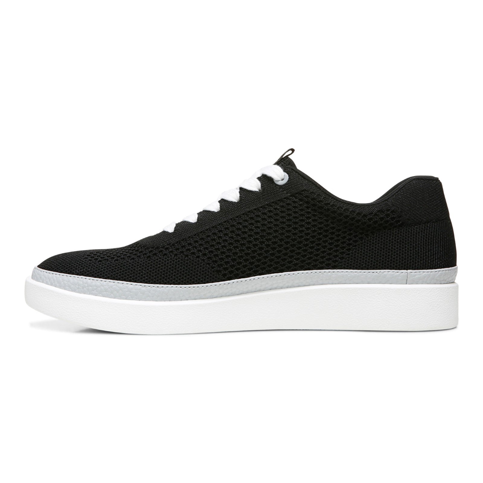 Vionic Galia Womens Oxford/Lace Up Casual - Black Knit - Left Side