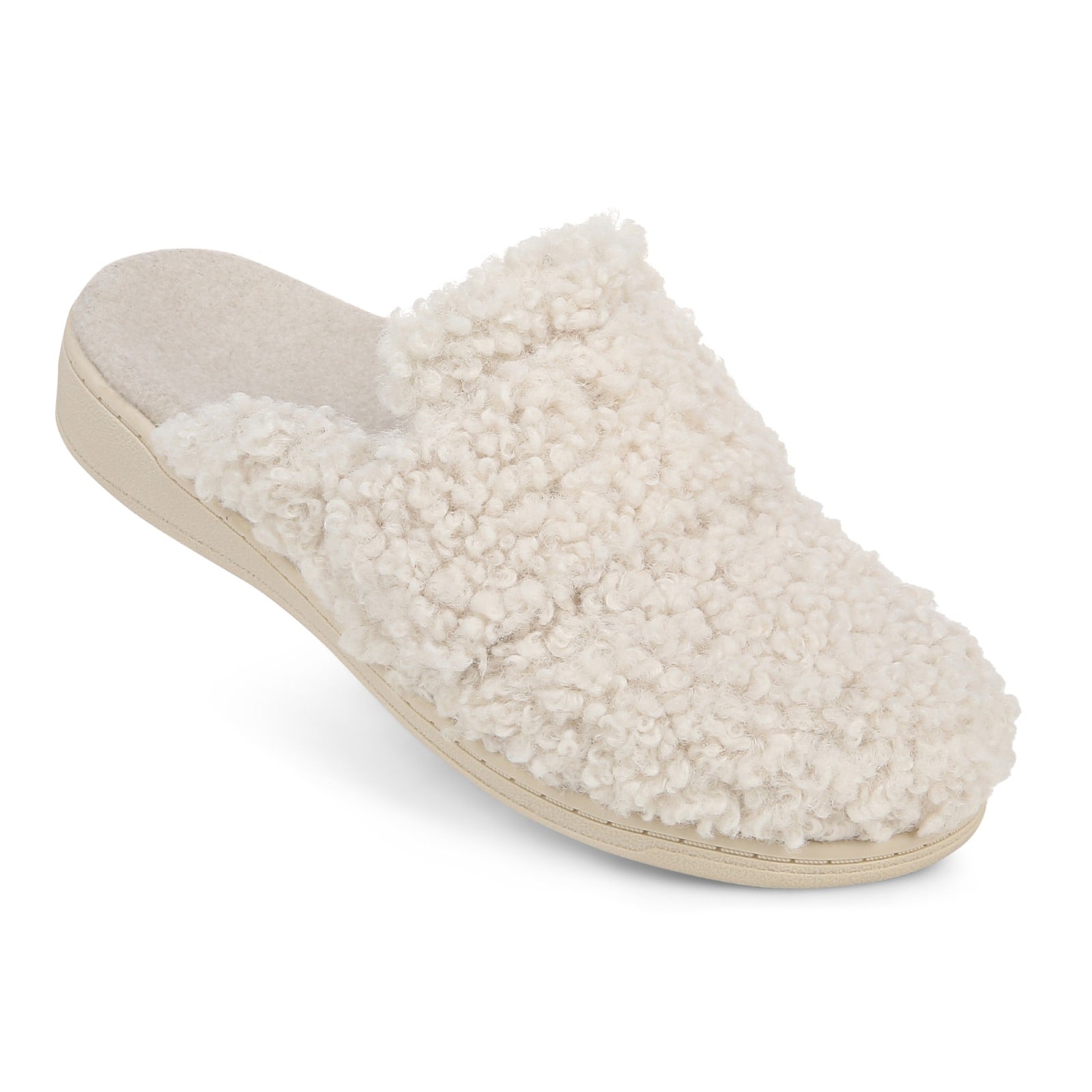 Vionic Gemma Ii womens Mule/Clog Slipper - Cream Shearling - GEMMA II-J0892F1100-CREAM-13fl-med