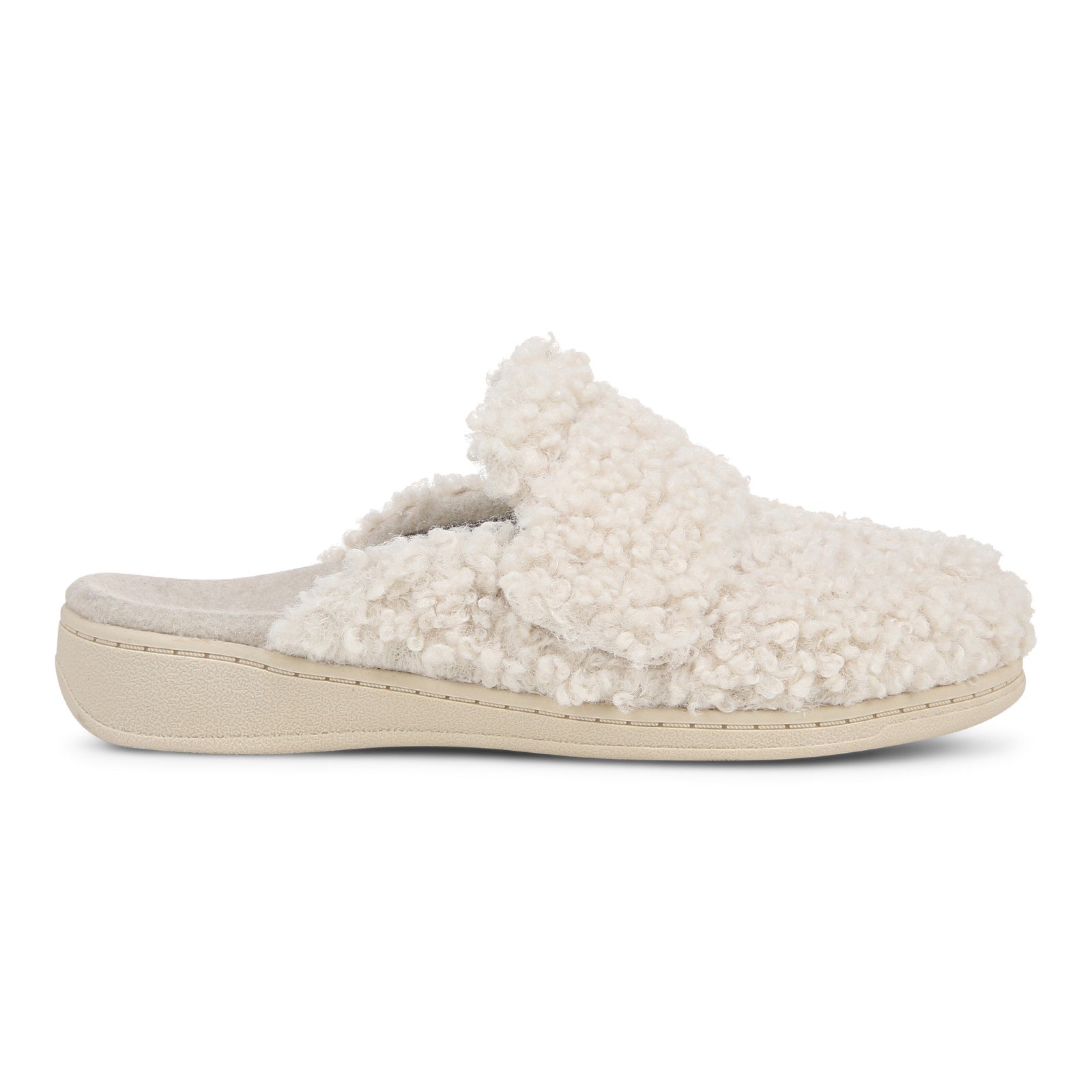 Vionic Gemma Ii womens Mule/Clog Slipper - Cream Shearling - Right side