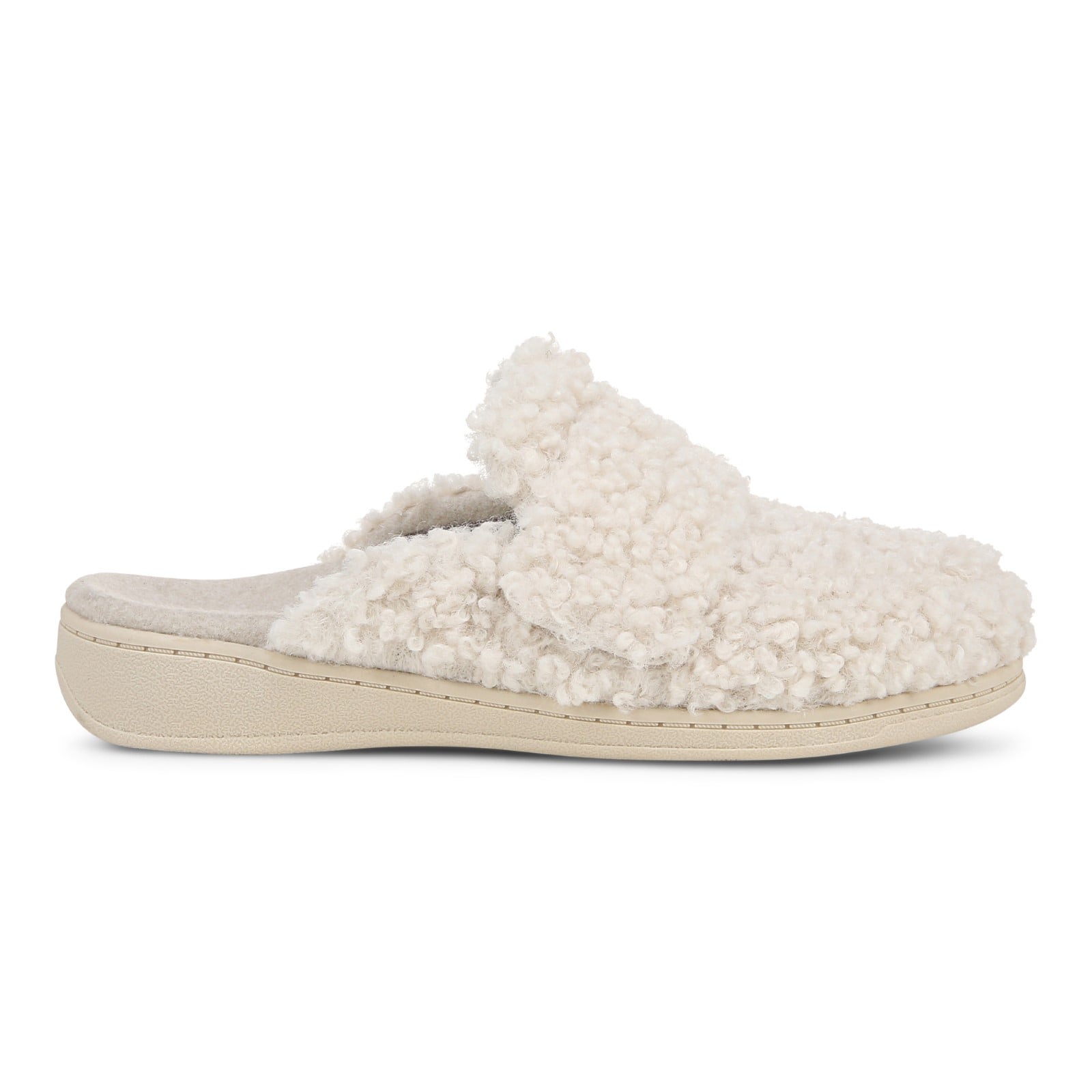 Vionic Gemma Ii womens Mule/Clog Slipper - Cream Shearling - Right side
