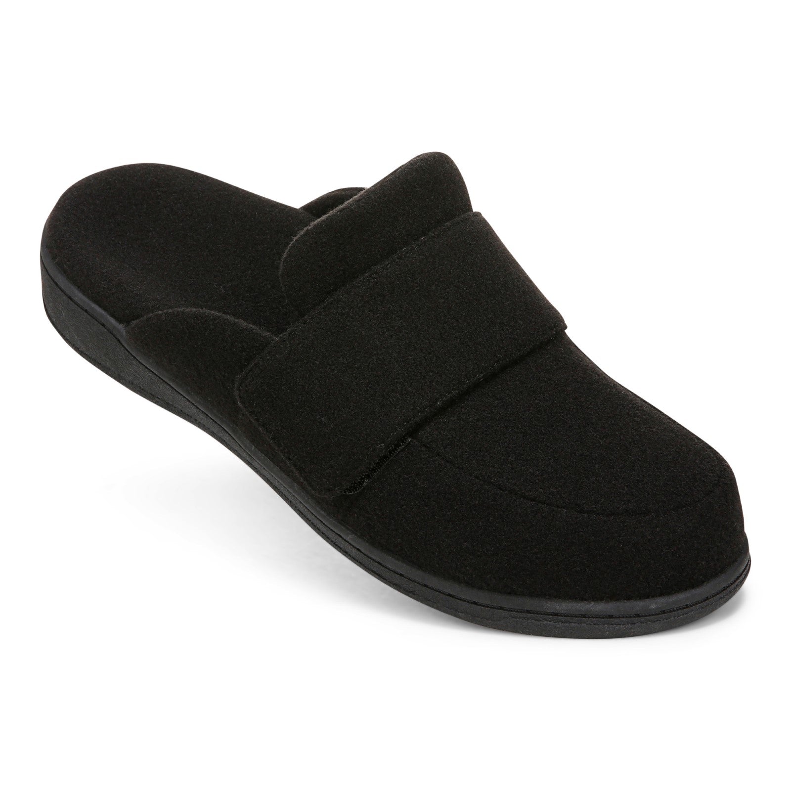 Vionic Gemma II Women's Mule/Clog Slipper - Black Flannel - GEMMA II-J0892F5003-BLACK-13fl-med