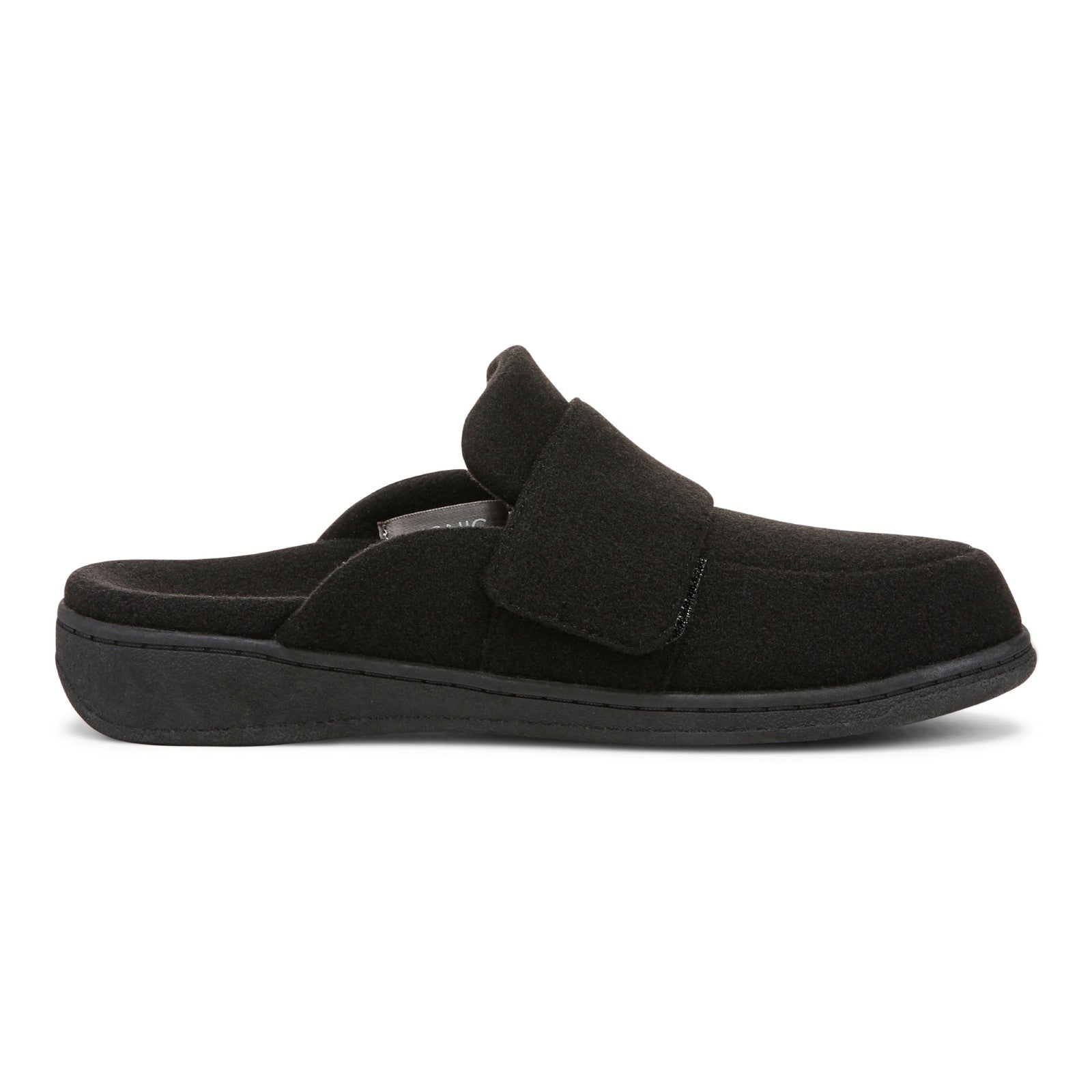 Vionic Gemma II Women's Mule/Clog Slipper - Black Flannel - Right side