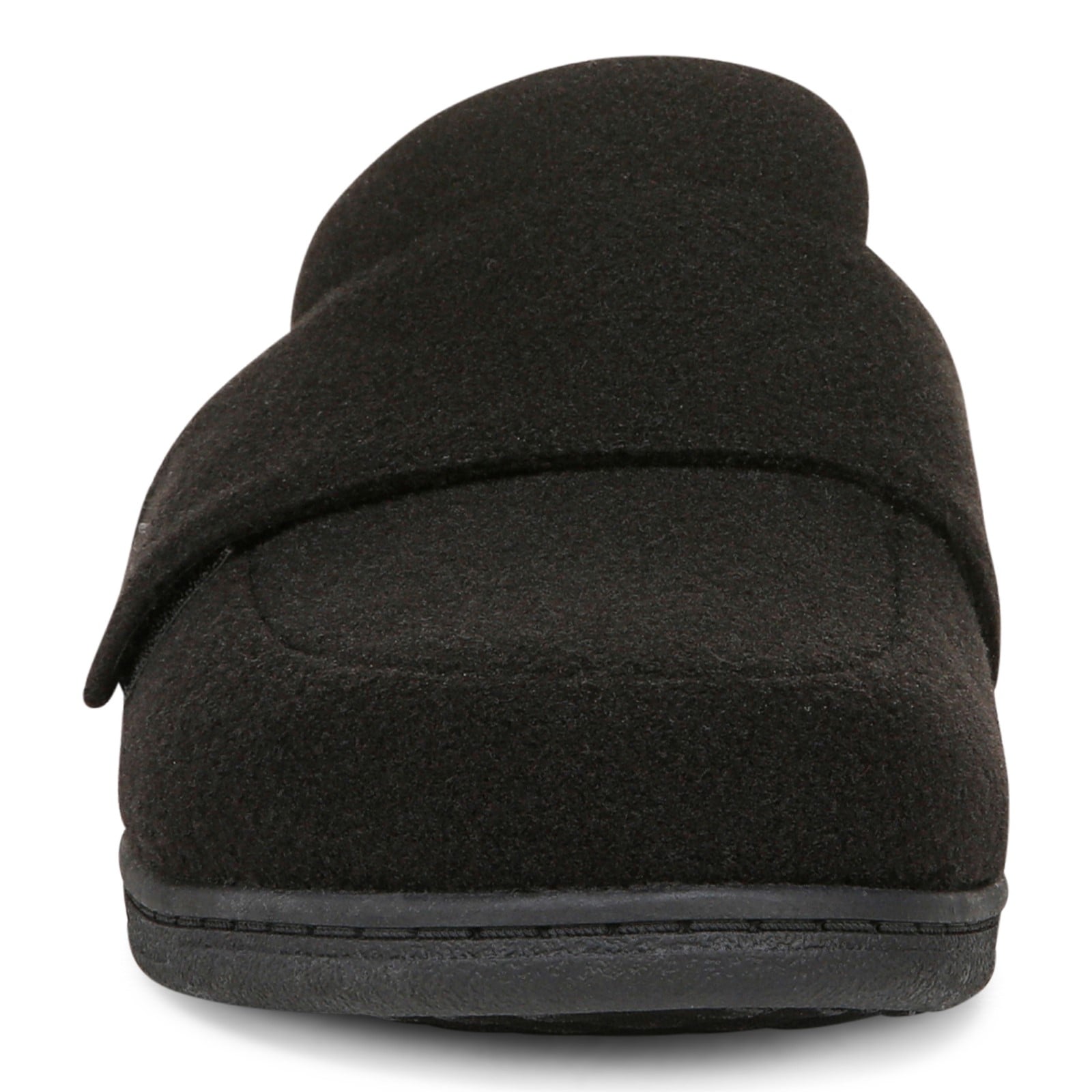 Vionic Gemma II Women's Mule/Clog Slipper - Black Flannel - Front