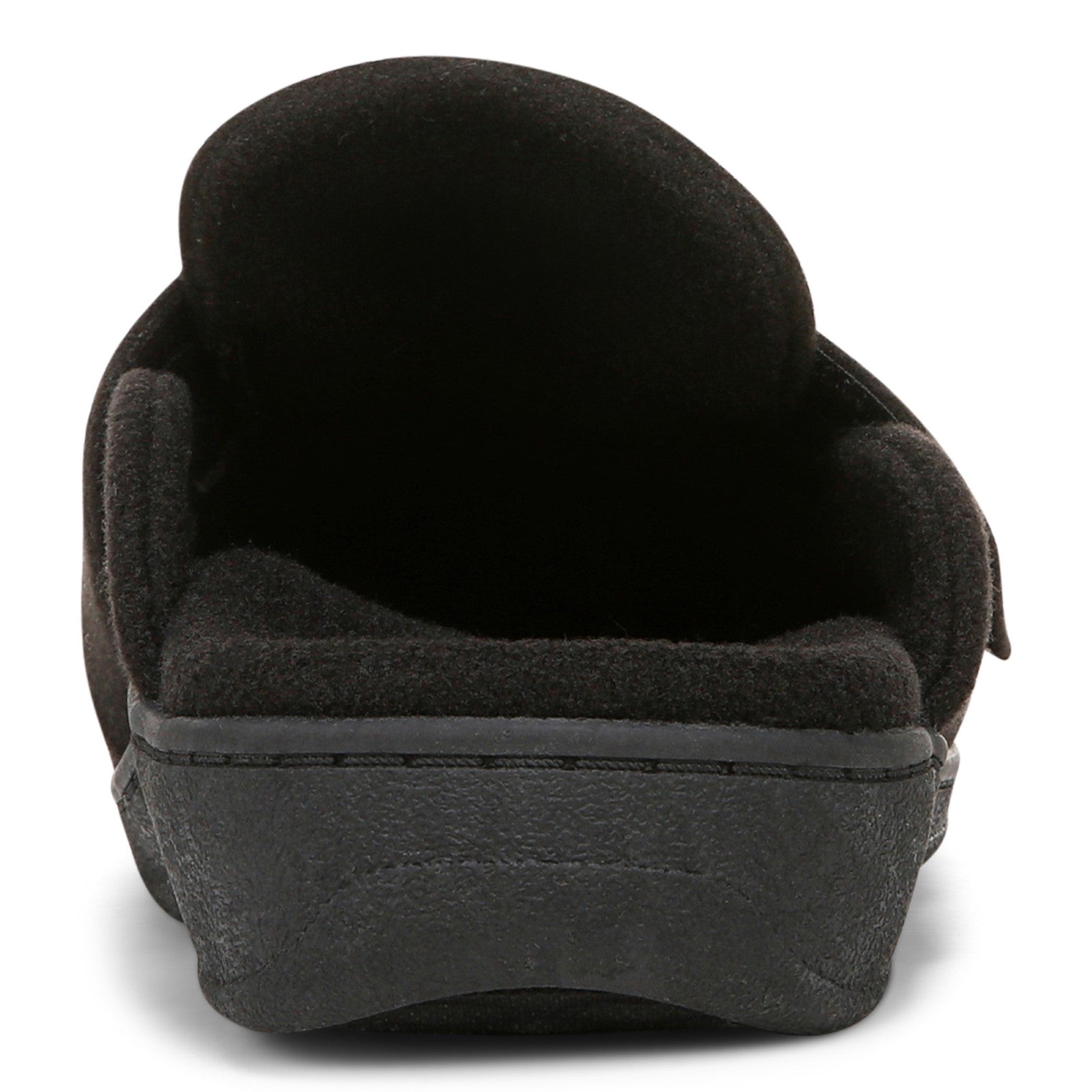 Vionic Gemma II Women's Mule/Clog Slipper - Black Flannel - Back
