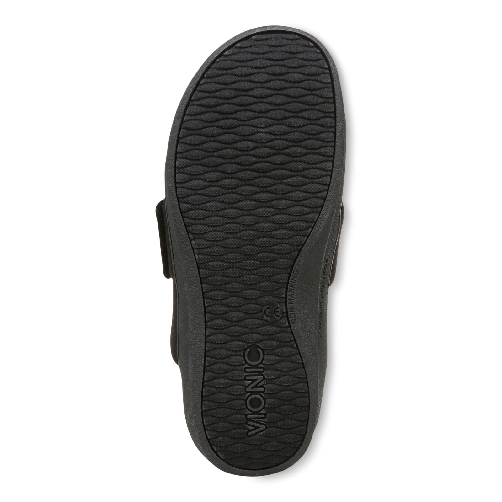 Vionic Gemma II Women's Mule/Clog Slipper - Black Flannel - Bottom