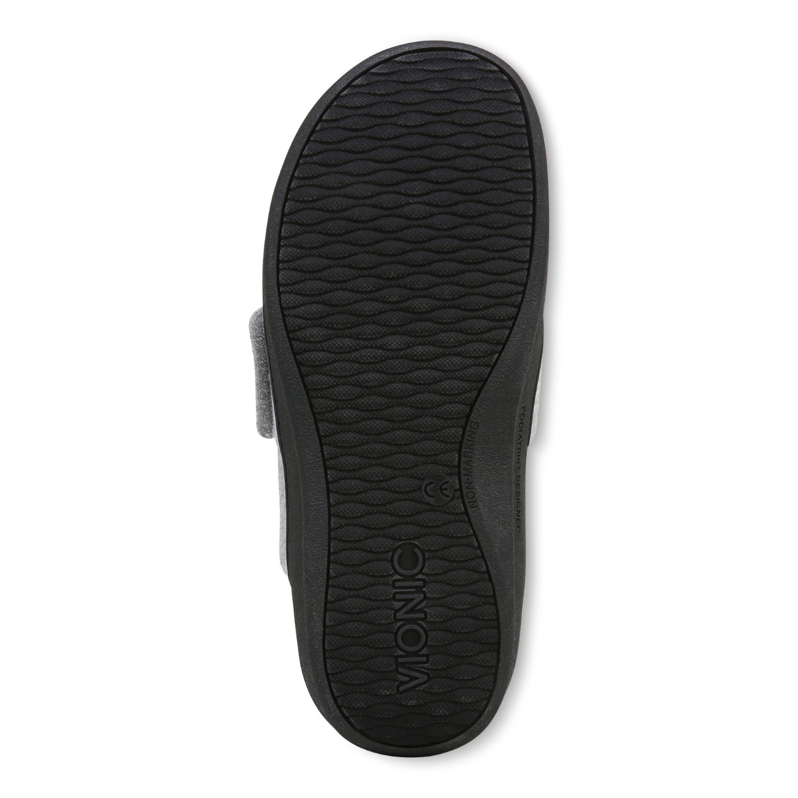 Vionic Gemma Ii womens Mule/Clog Slipper - Light Grey Flannel - Bottom