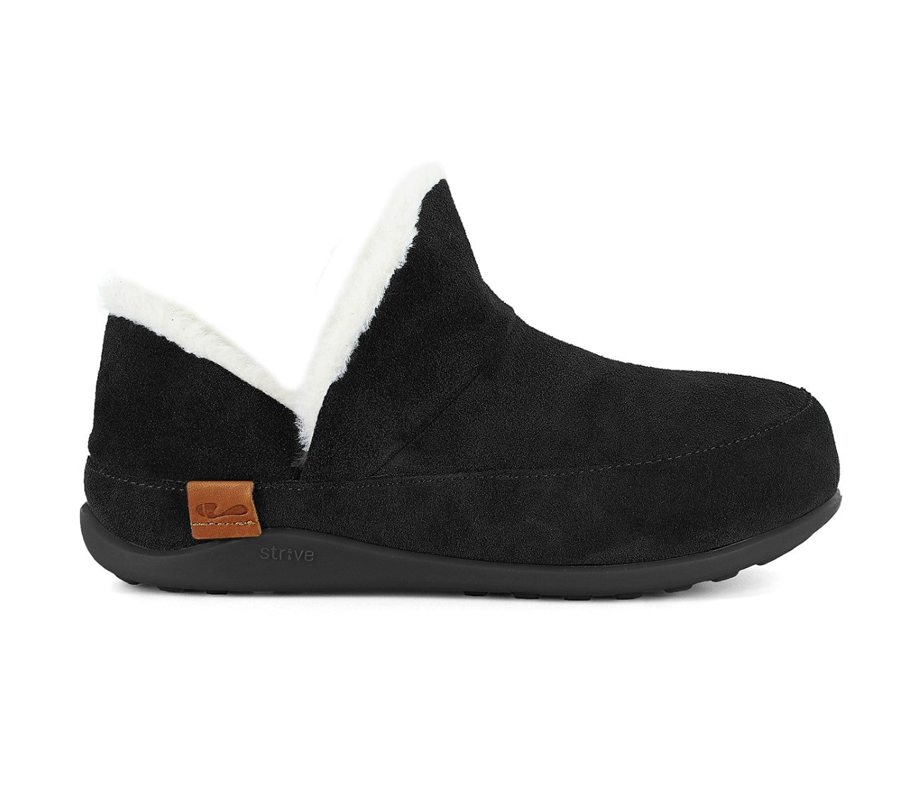 Strive Geneva II Women's Cozy Comfort Slipper - Black Ii - Side