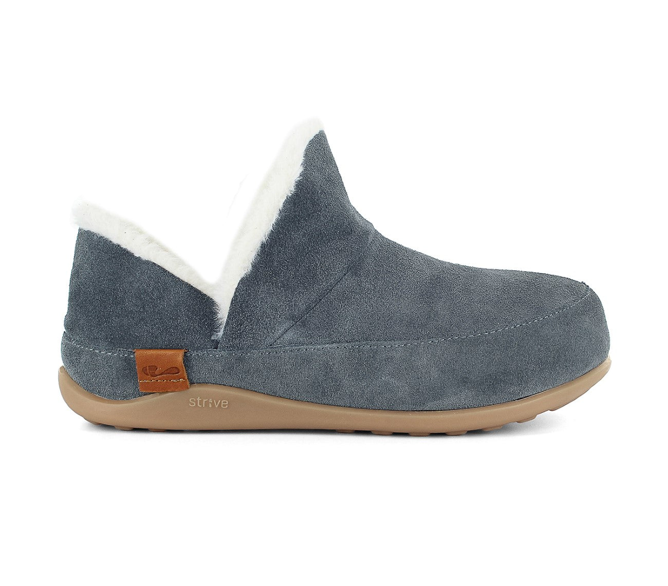 Strive Geneva II Women's Cozy Comfort Slipper - Charcoal - Side