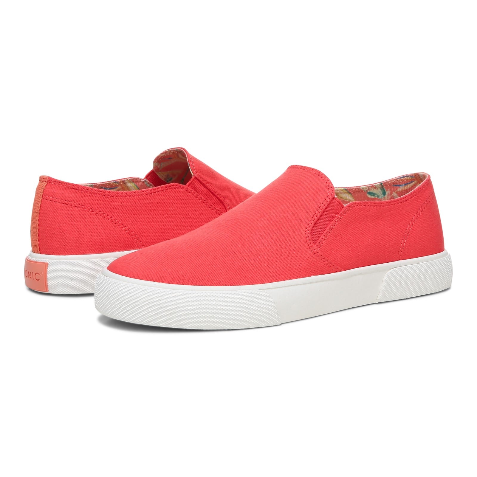 Vionic Groove Womens Slip On/Loafer/Moc Casual - Poppy - pair left angle