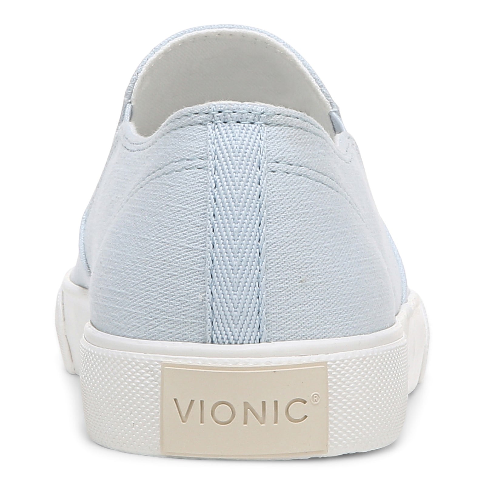 Vionic Groove Women's Slip On Casual Canvas Comfort Shoe - Ballad Blue Canvas - Back