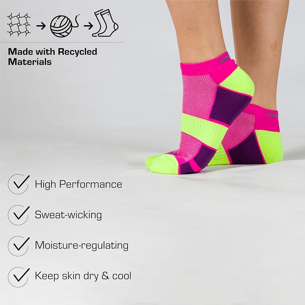 GSA Hydro+  Low Cut Extra Cushioned Women's Socks - Multicolor