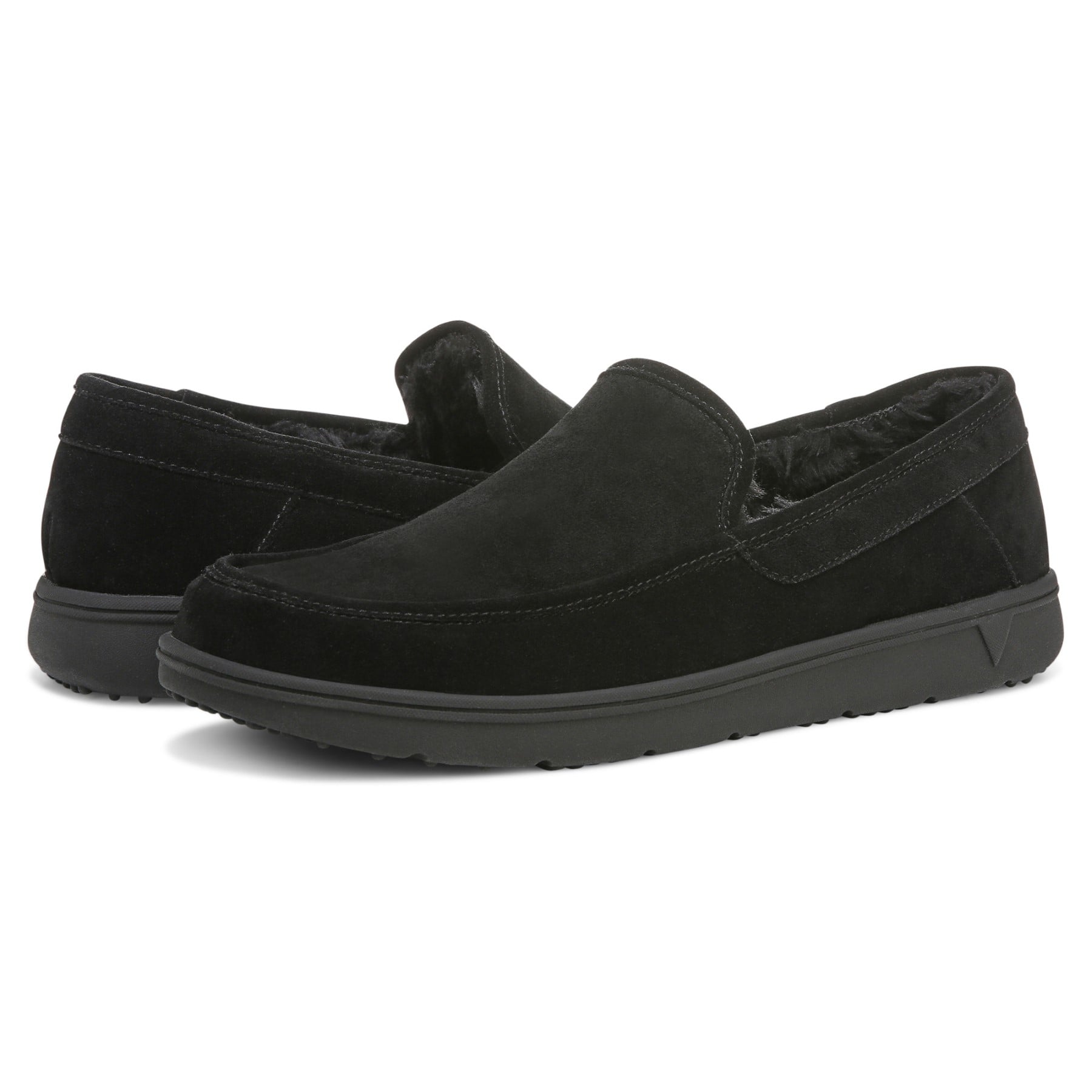Vionic Gustavo Mens Slipper Casual - Black - pair left angle