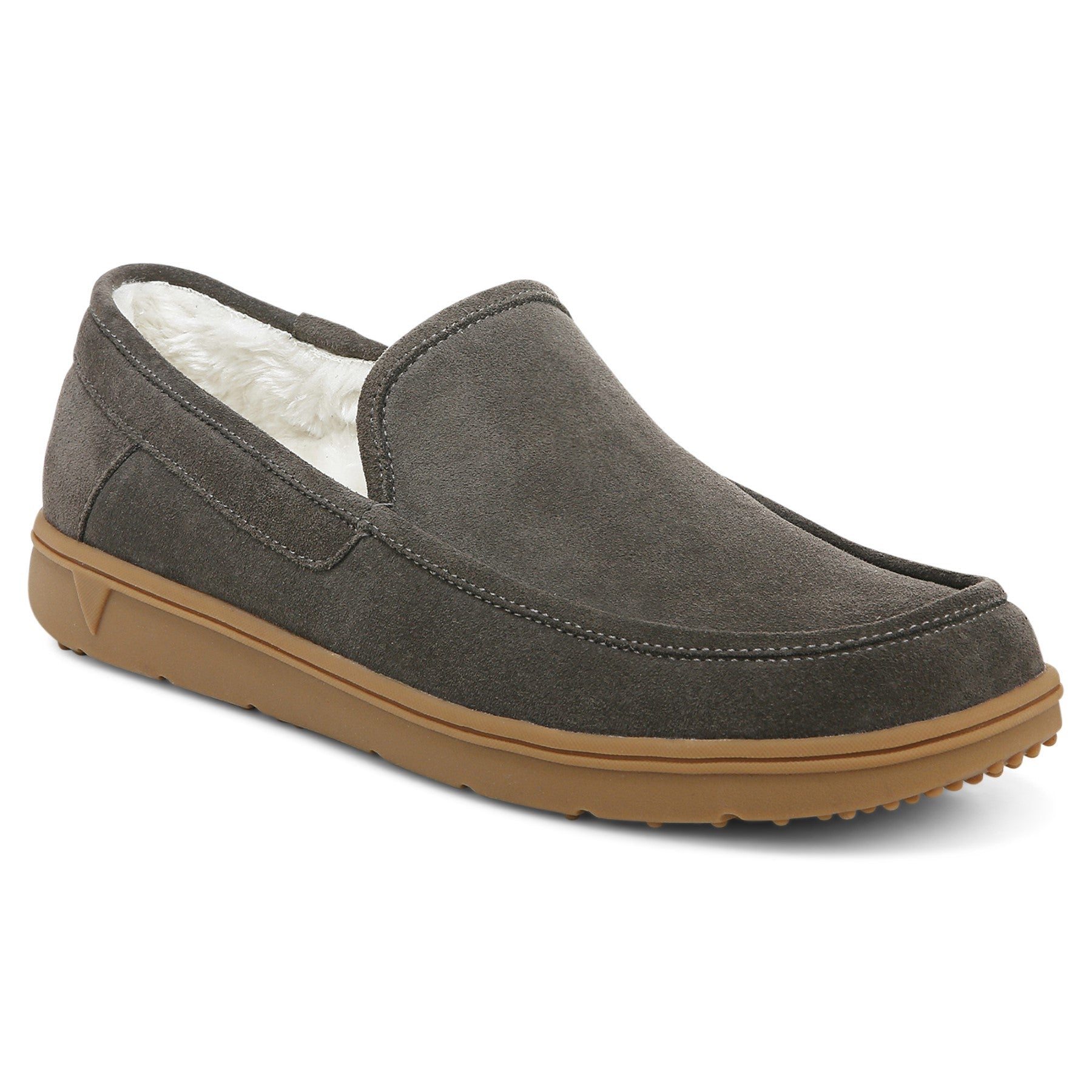 Vionic Gustavo Mens Slipper Casual - Greige - Angle main