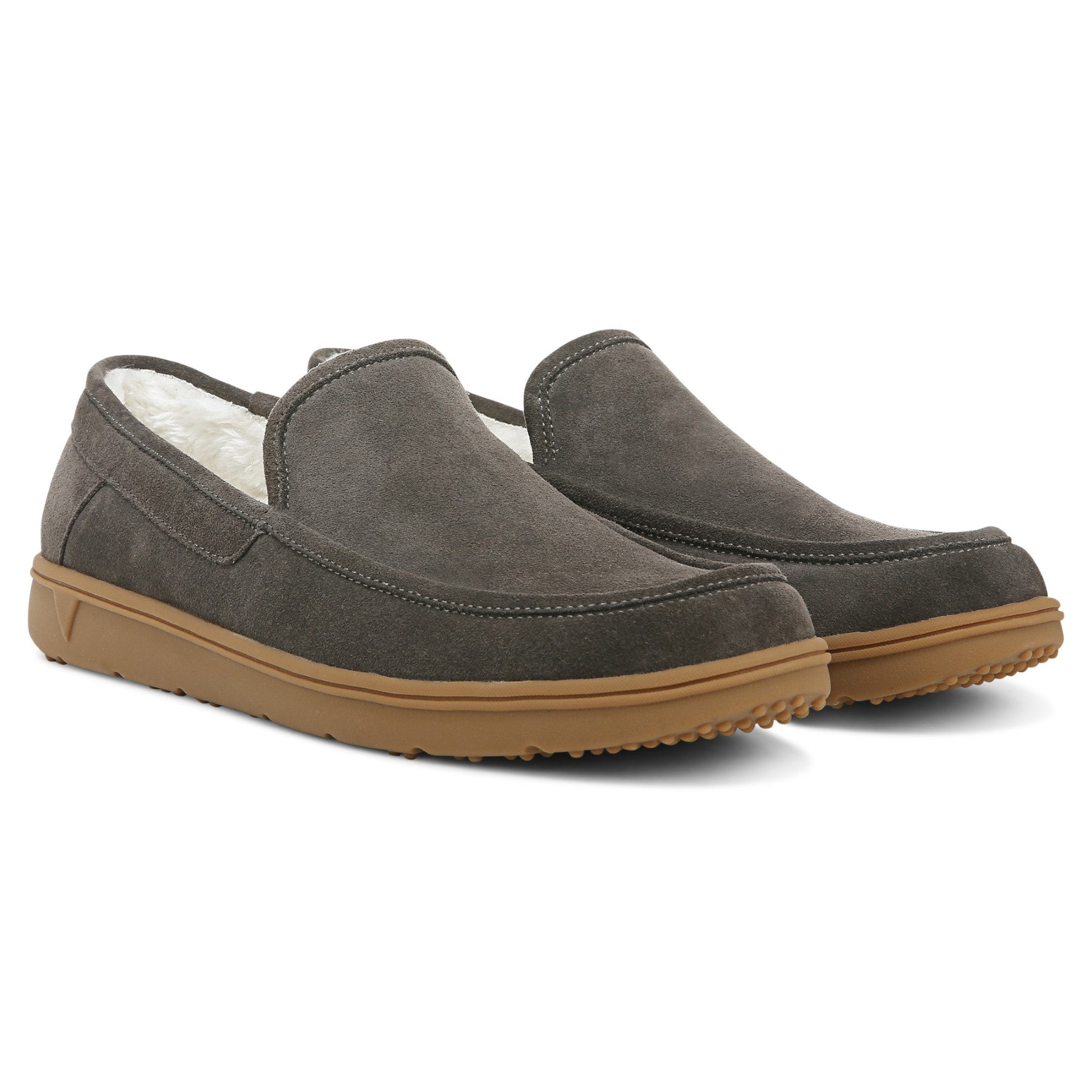 Vionic Gustavo Mens Slipper Casual - Greige - Pair