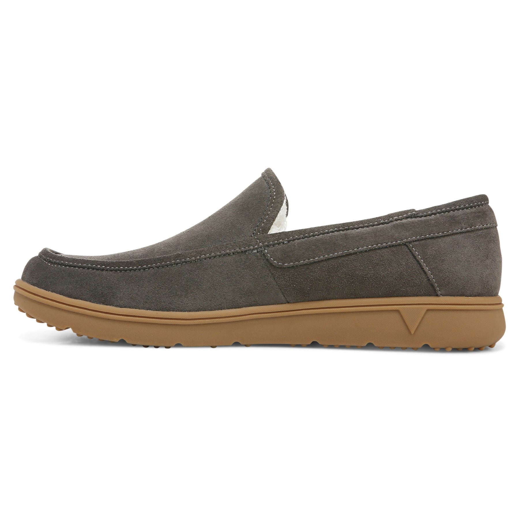Vionic Gustavo Mens Slipper Casual - Greige - Left Side
