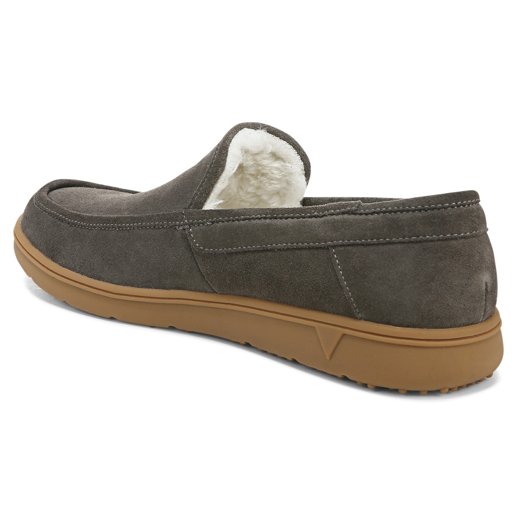 Vionic Gustavo Mens Slipper Casual - Greige - Back angle
