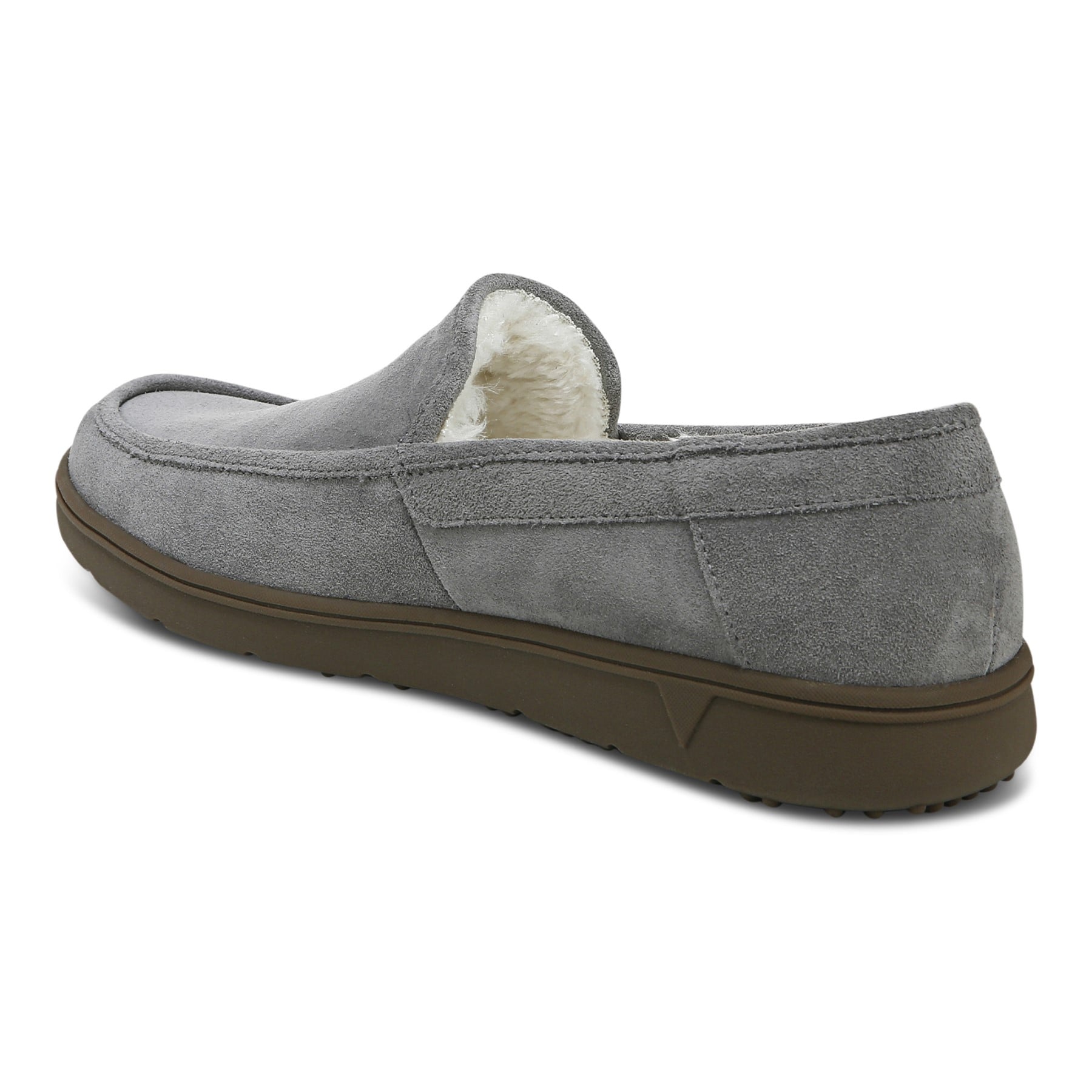 Vionic Gustavo Mens Slipper Casual - Charcoal - Back angle