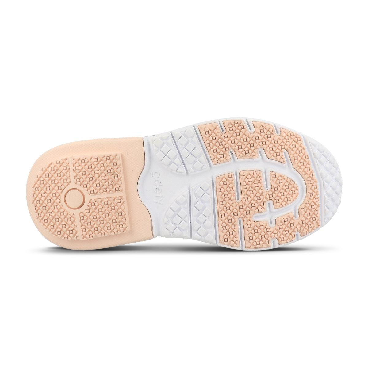 Gravity Defyer Women's GDEFY Ion Athletic Shoes - Gray/Peach - bottom view