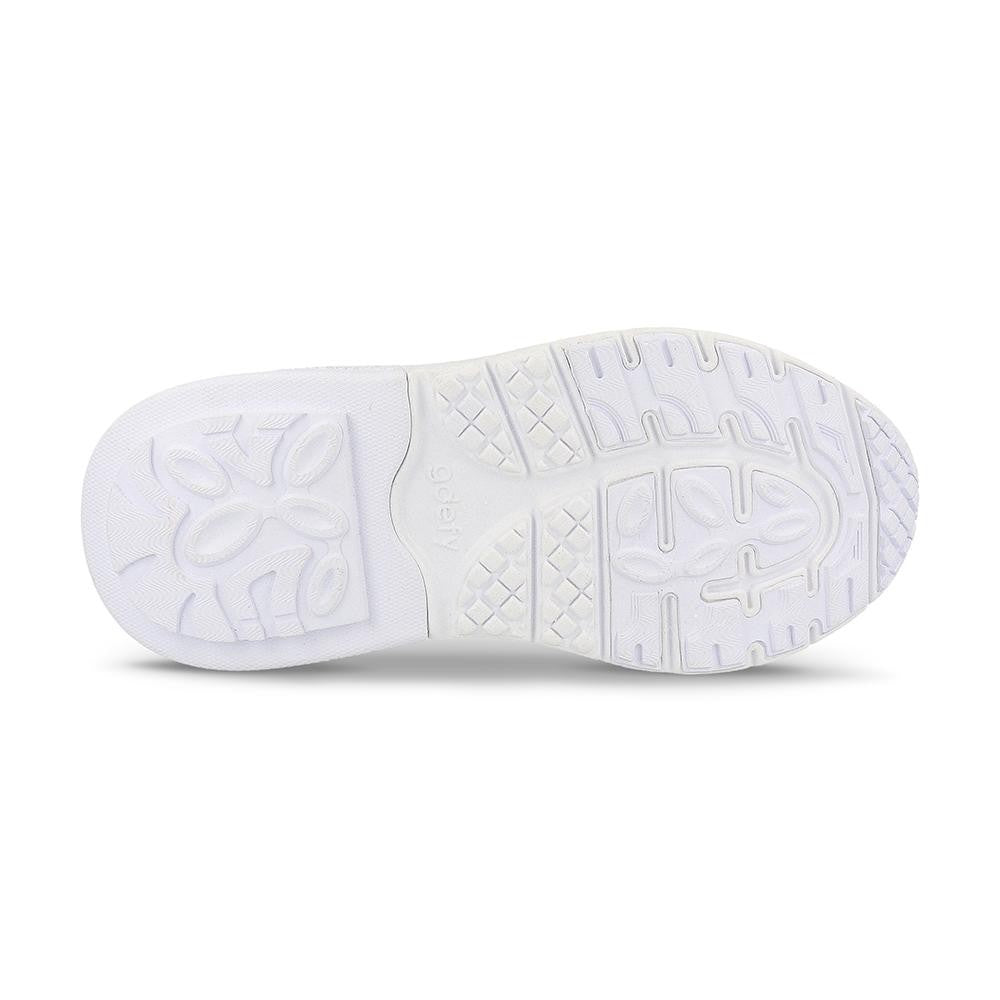 Gravity Defyer Women's GDEFY Mighty Walk Athletic Shoes - White/Black - bottom view