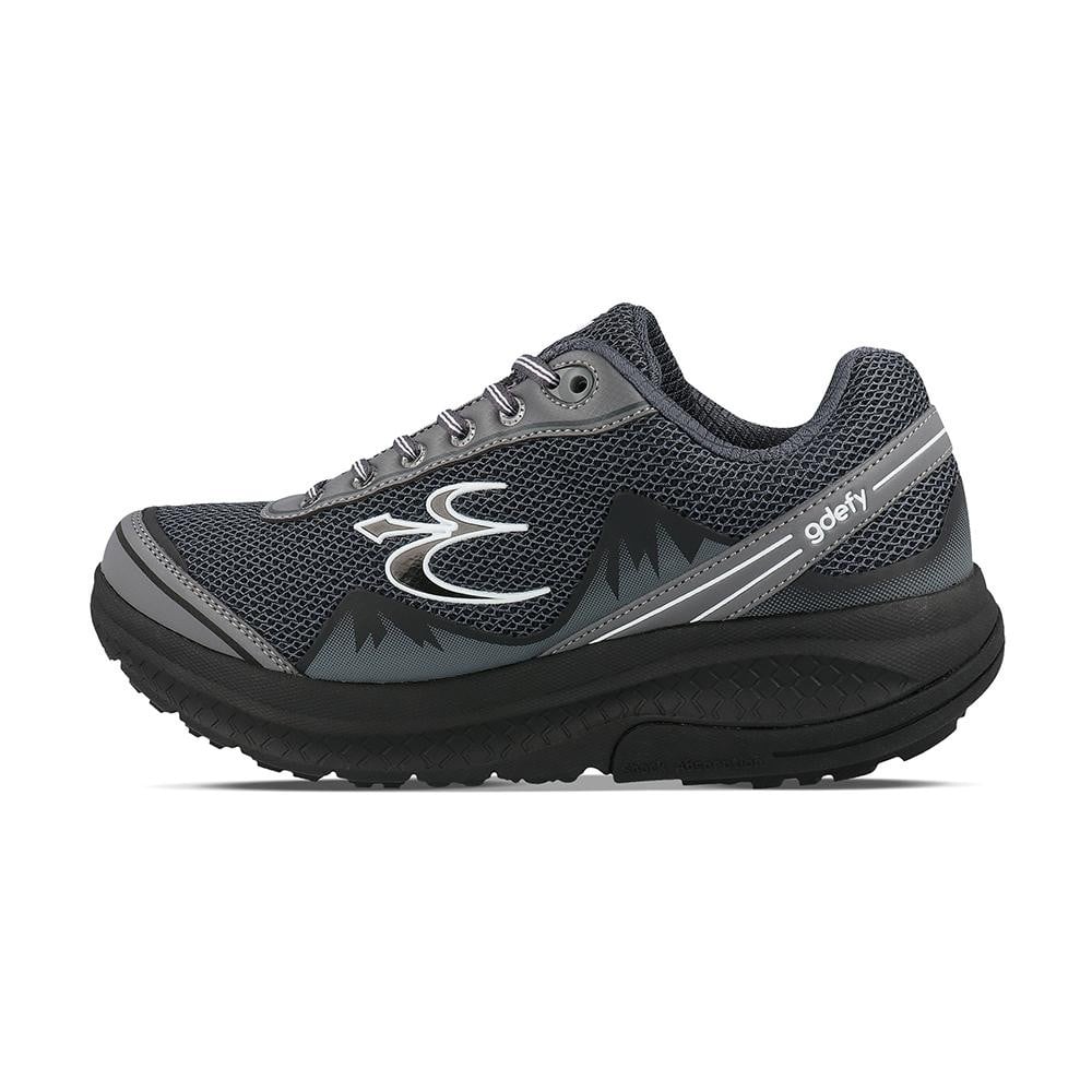 Gravity Defyer Men's GDEFY Mighty Walk Athletic Shoes - Gray/Black - side view 2