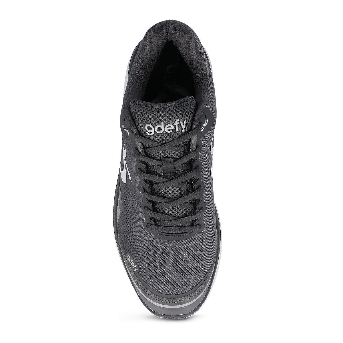 Gravity Defyer Men's GDEFY Mighty Walk Athletic Shoes - Gray/Gray - top view