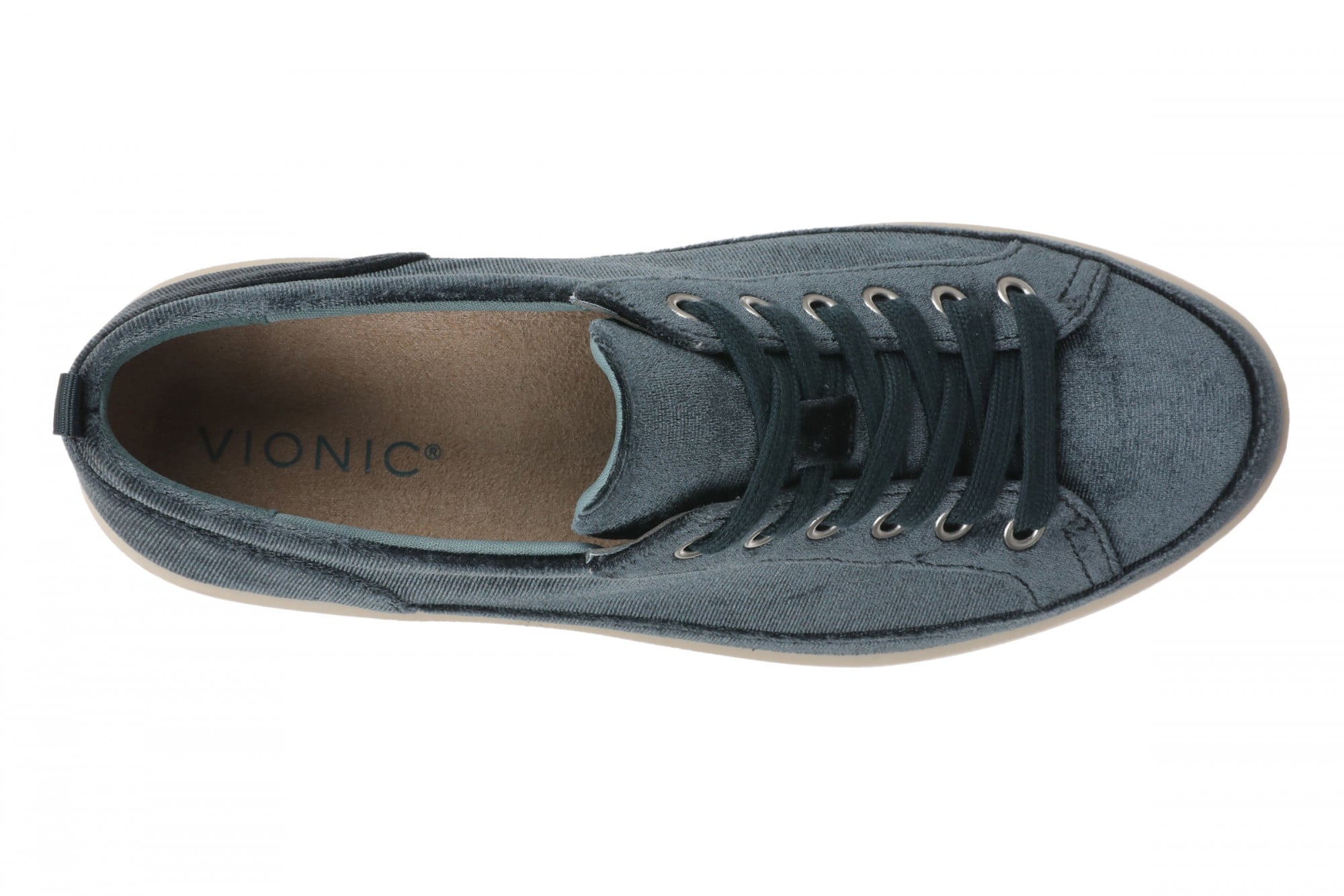 Vionic Winny Women's Oxford - Comfortable Orthotic Arch Support Lace-Up Shoes - Bodega Blue - Top