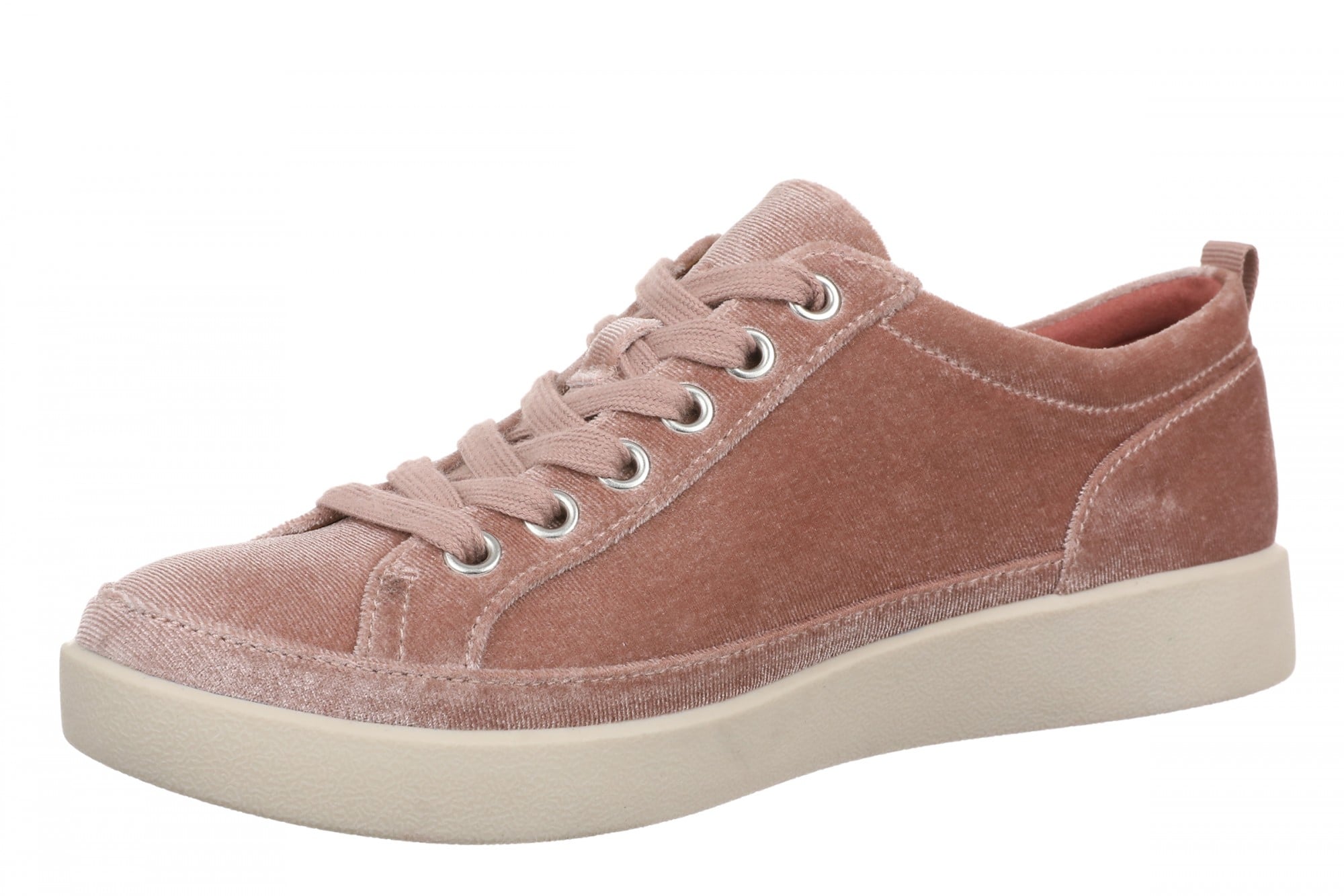 Vionic Winny Women's Oxford - Comfortable Orthotic Arch Support Lace-Up Shoes - Cinder Rose - Left angle