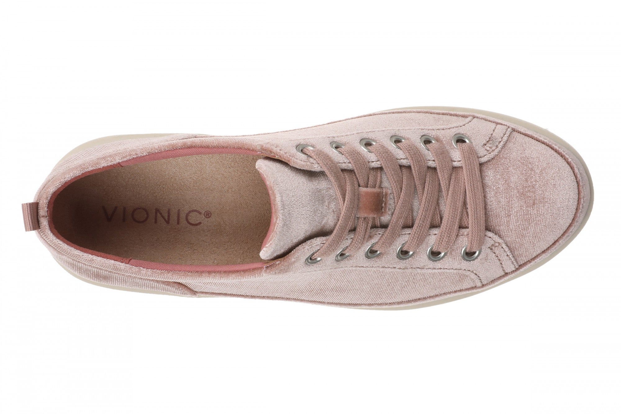 Vionic Winny Women's Oxford - Comfortable Orthotic Arch Support Lace-Up Shoes - Cinder Rose - Top