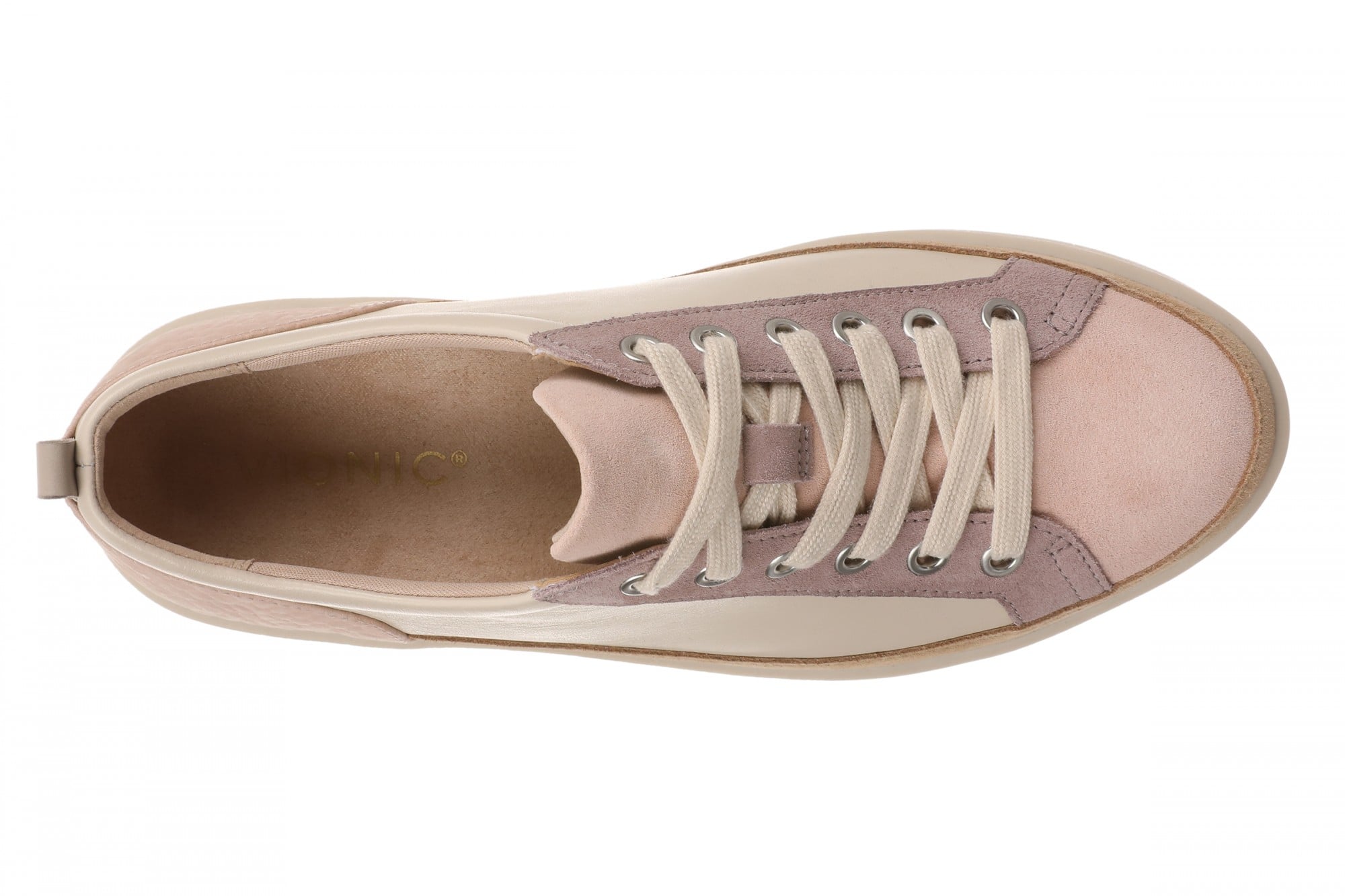 Vionic Winny Women's Casual Sneaker - Parchment/cameo Rose - Top