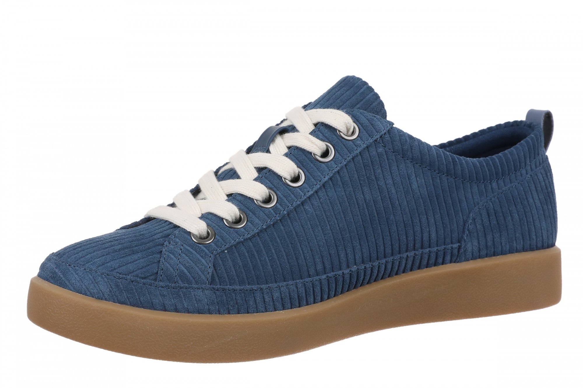 Vionic Winny Women's Oxford - Comfortable Orthotic Arch Support Lace-Up Shoes - Dark Denim - Left angle