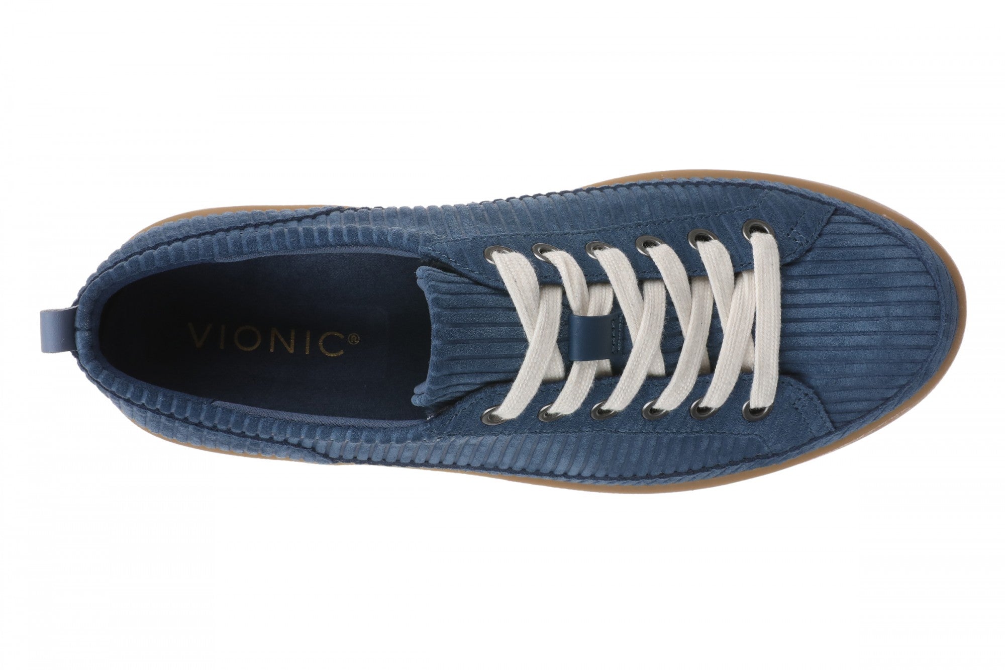 Vionic Winny Women's Oxford - Comfortable Orthotic Arch Support Lace-Up Shoes - Dark Denim - Top