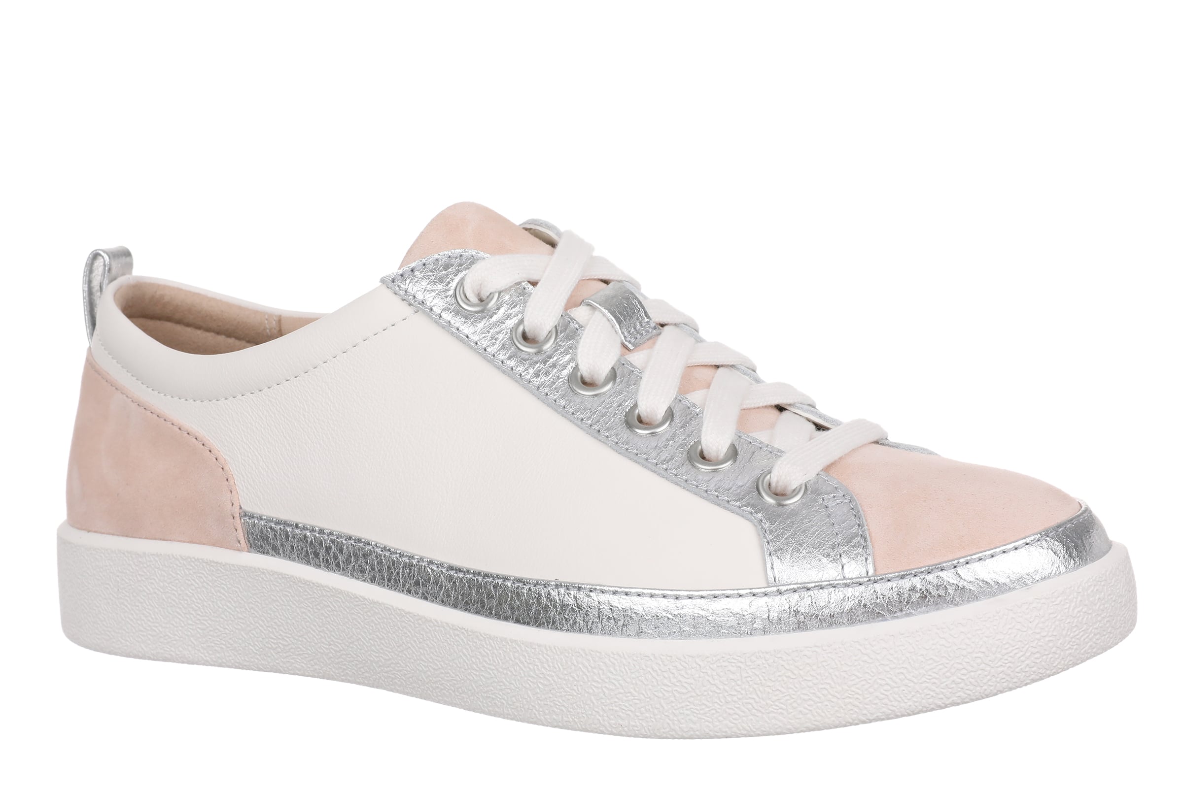 Vionic Winny Women's Oxford - Comfortable Orthotic Arch Support Lace-Up Shoes in Sea Salt Multi