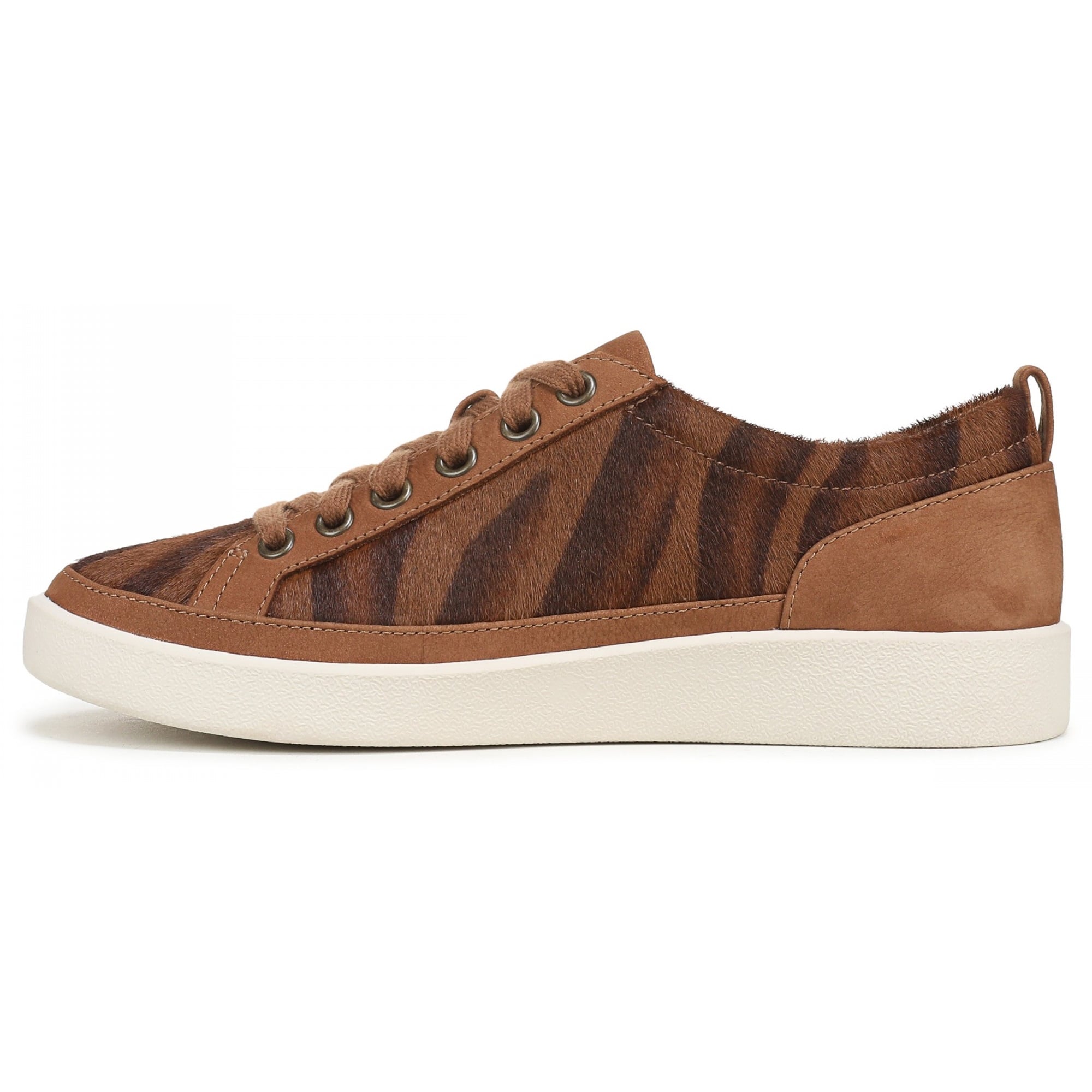 Vionic Winny Women's Oxford - Comfortable Orthotic Arch Support Lace-Up Shoes - Brown Multi Cow Hair - Side